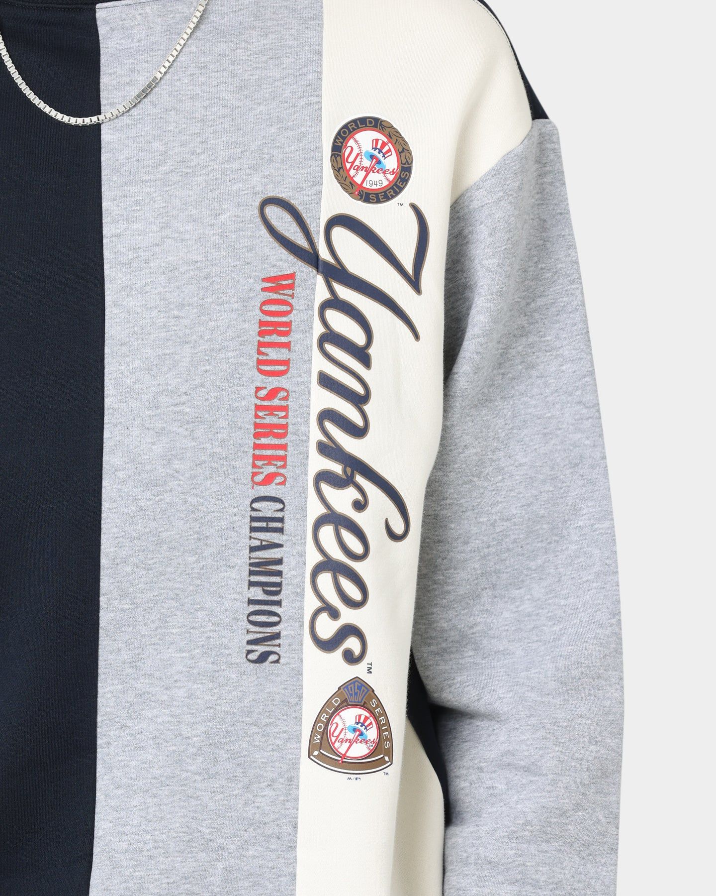Majestic Athletic New York Yankees Panel Block Crewneck True Navy sold by Culture Kings product image thumbnail 3
