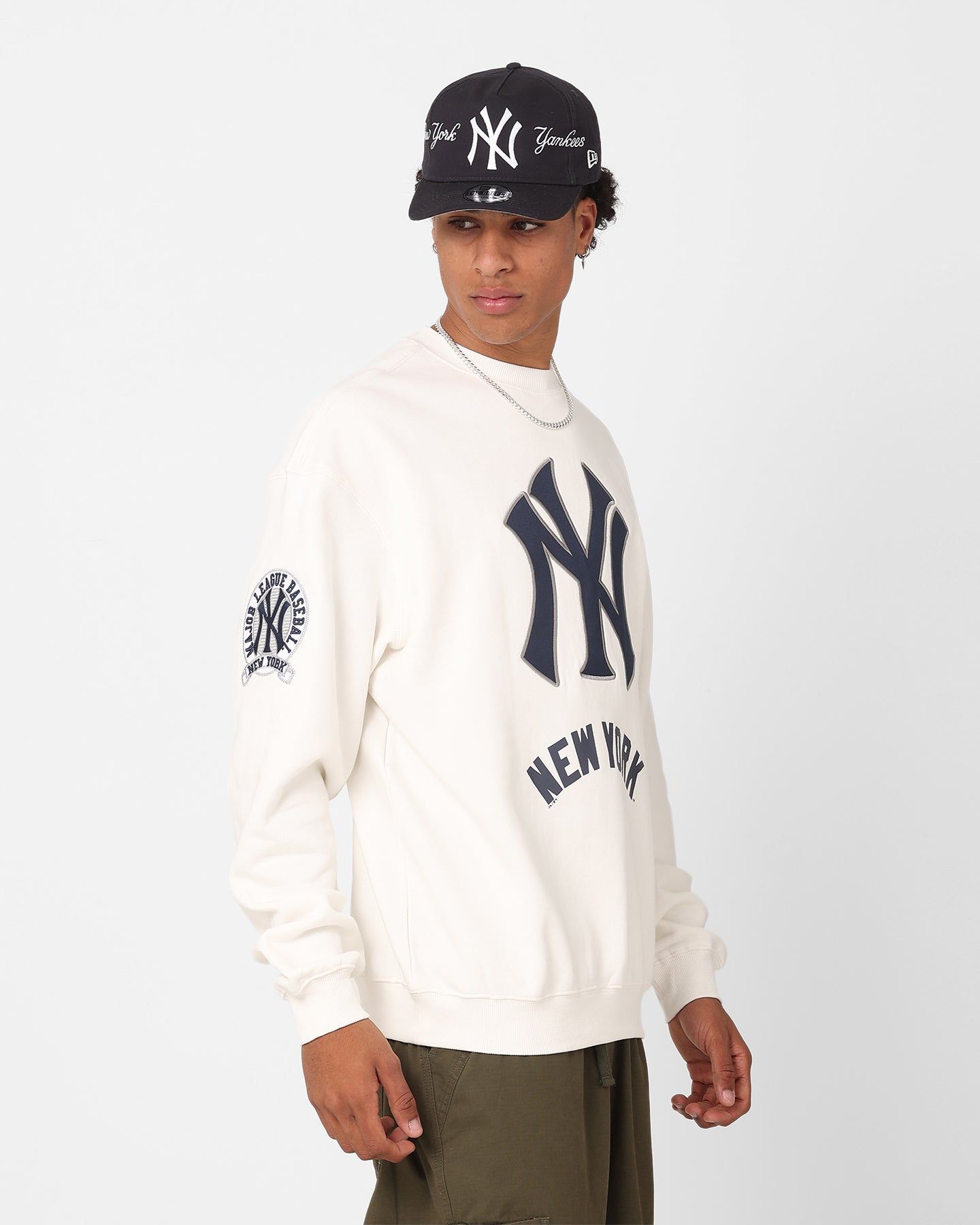 Majestic Athletic New York Yankees Athletic Logo Crewneck Vintage White sold by Culture Kings product image thumbnail 5