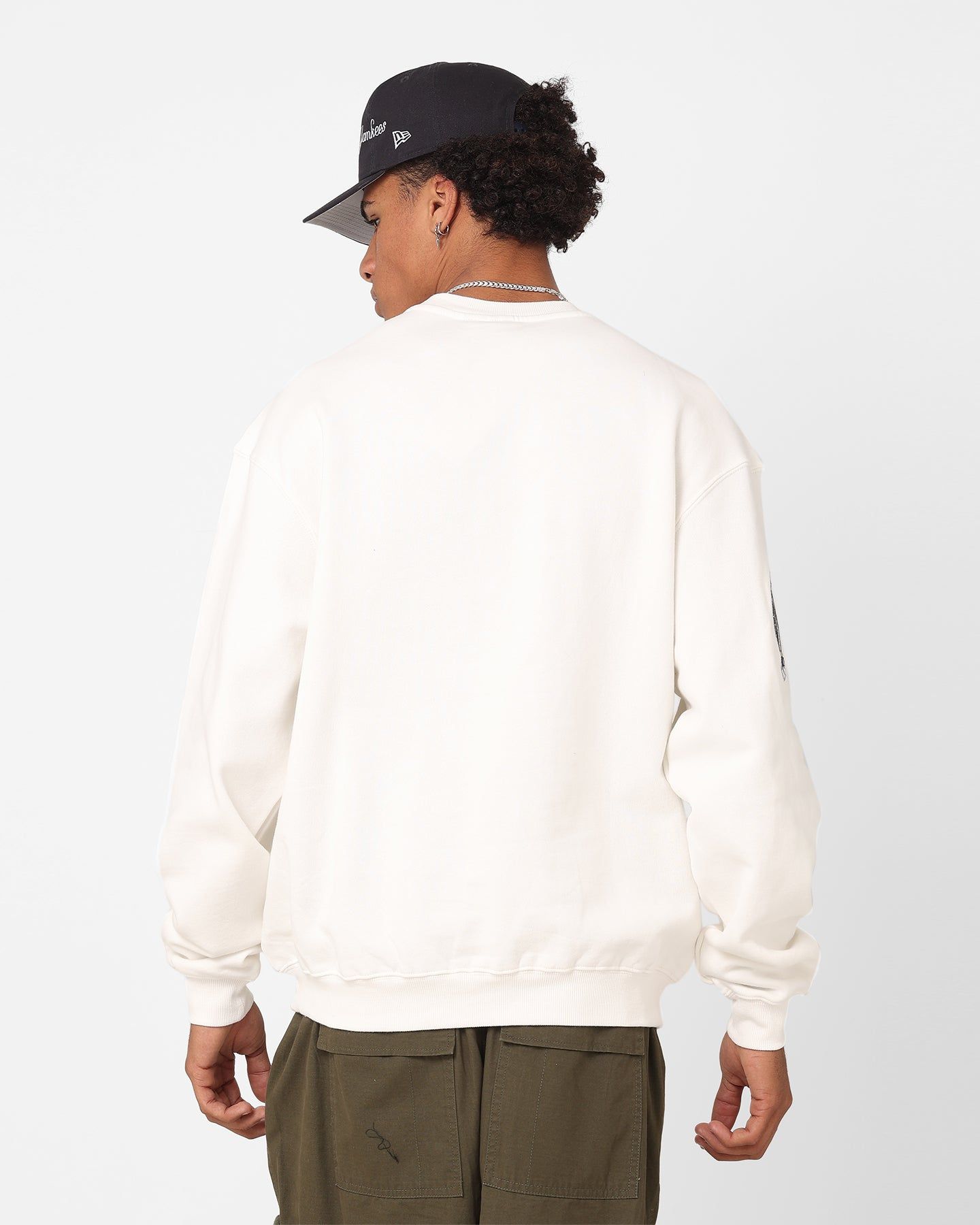 Majestic Athletic New York Yankees Athletic Logo Crewneck Vintage White sold by Culture Kings product image thumbnail 4