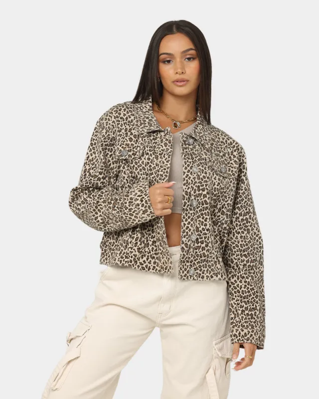 XXIII Labonita Denim Jacket Leopard sold by Culture Kings