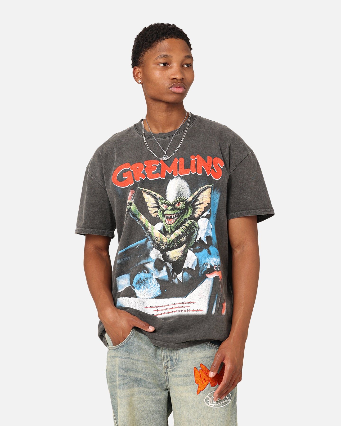 American Thrift X Gremlins Vintage Heavyweight T-Shirt Black Wash sold by Culture Kings