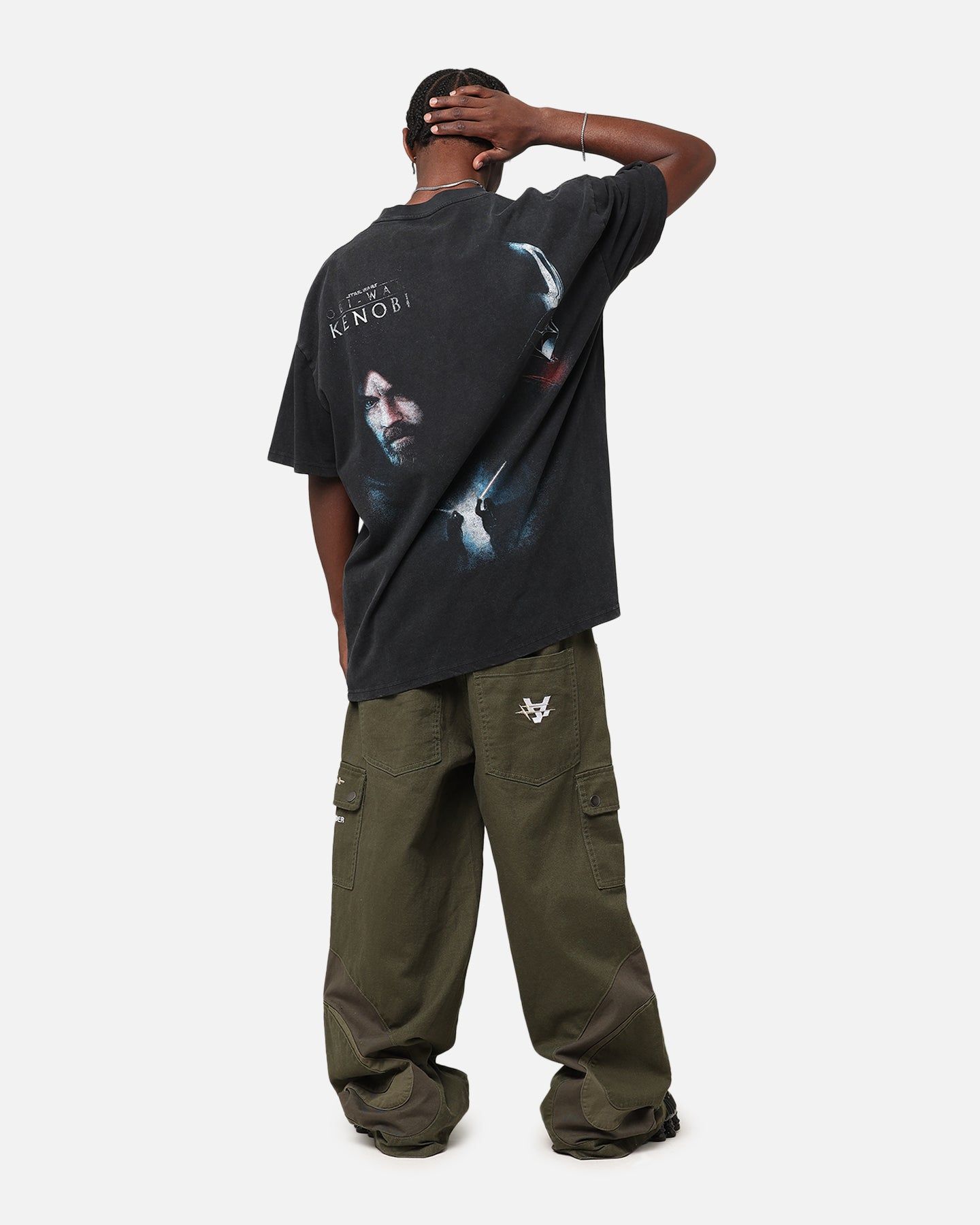 Star Wars Obi Wan Heavy T-Shirt Vintage Black sold by Culture Kings product image thumbnail 4