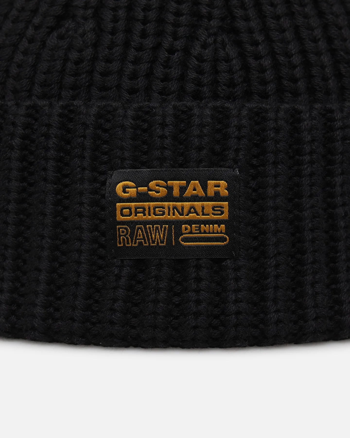 G-Star Originals Fisherman Beanie Dark Black sold by Culture Kings product image thumbnail 4