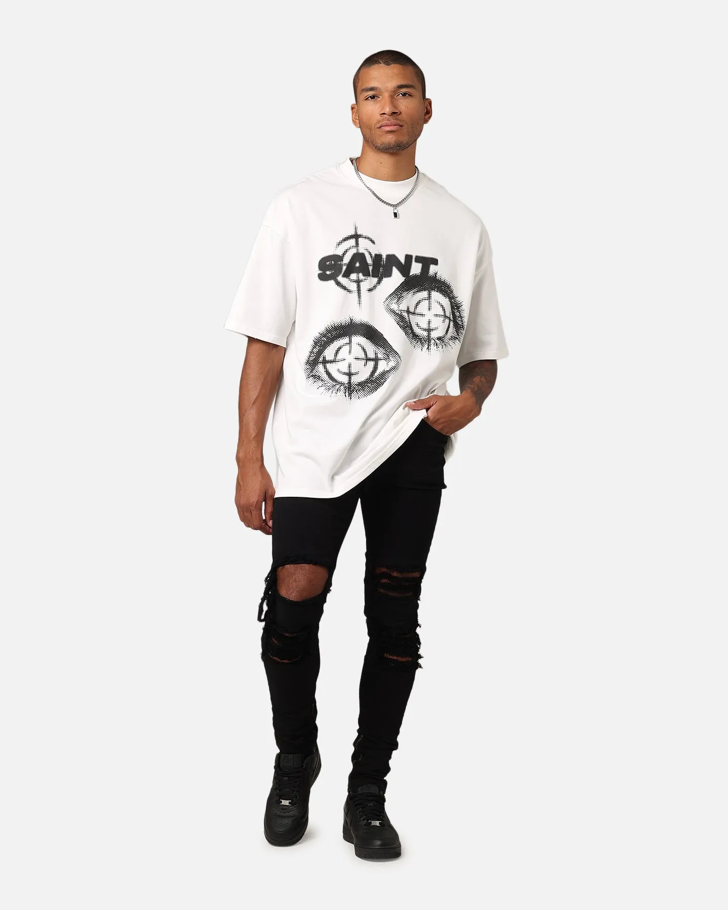Saint Morta Save My Soul T-Shirt Off-White sold by Culture Kings product image thumbnail 3