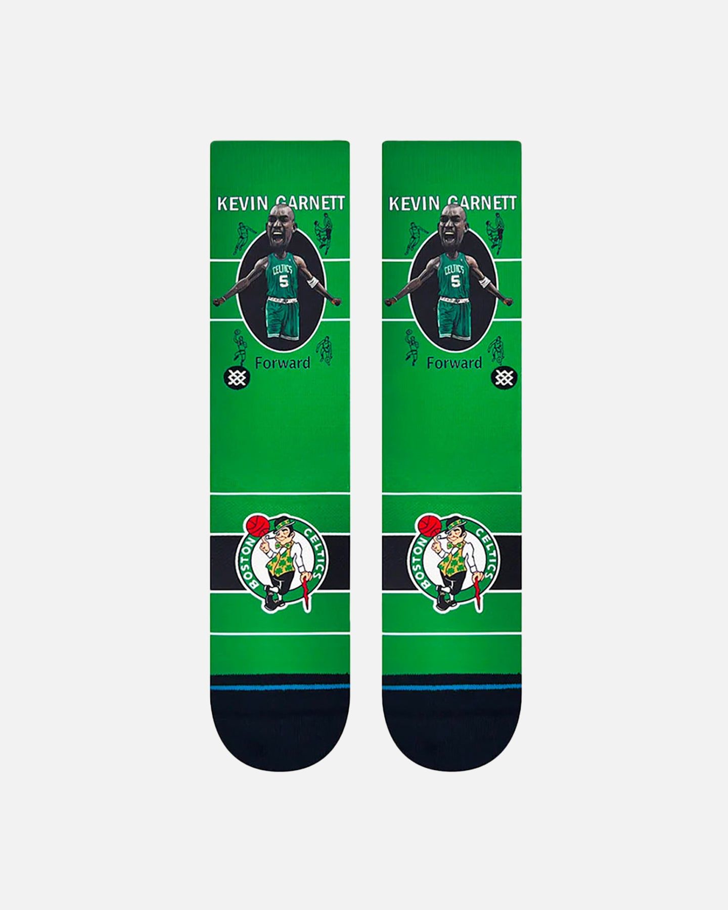 Stance X NBA Boston Celtics Kevin Garnett Retro Bighead Crewcut Socks Multi sold by Culture Kings