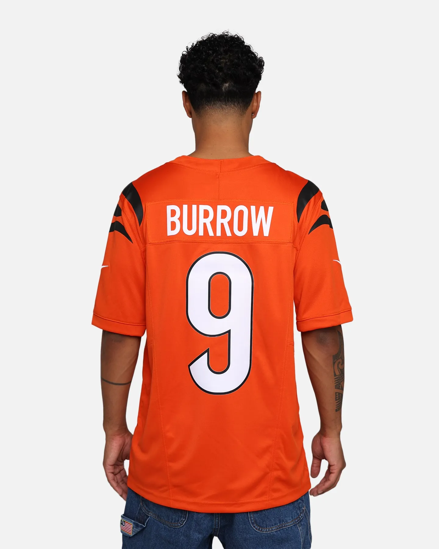 Nike Cincinnati Bengals Joe Burrow #9 Limited Jersey University Orange sold by Culture Kings product image thumbnail 4