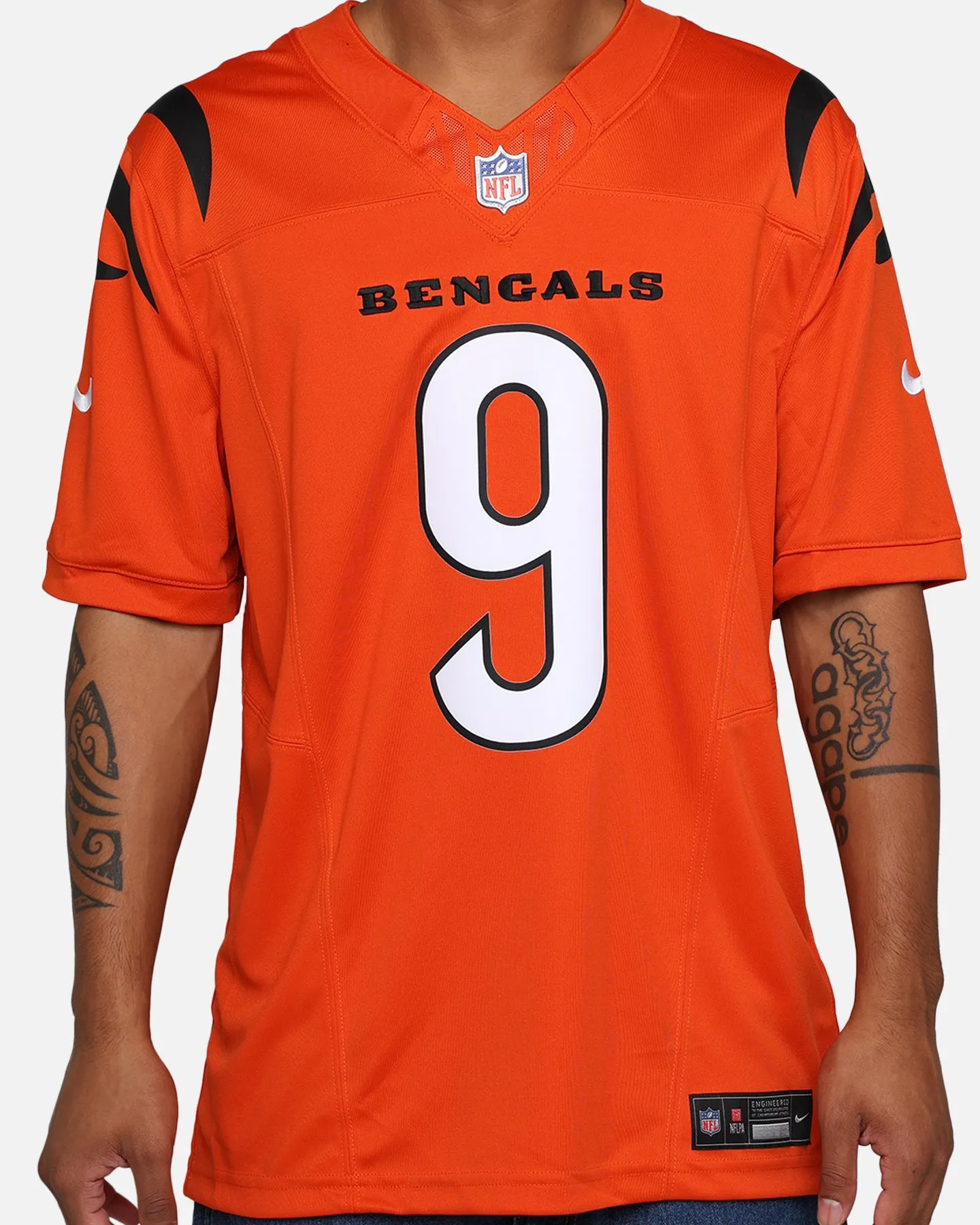 Nike Cincinnati Bengals Joe Burrow #9 Limited Jersey University Orange sold by Culture Kings product image thumbnail 3