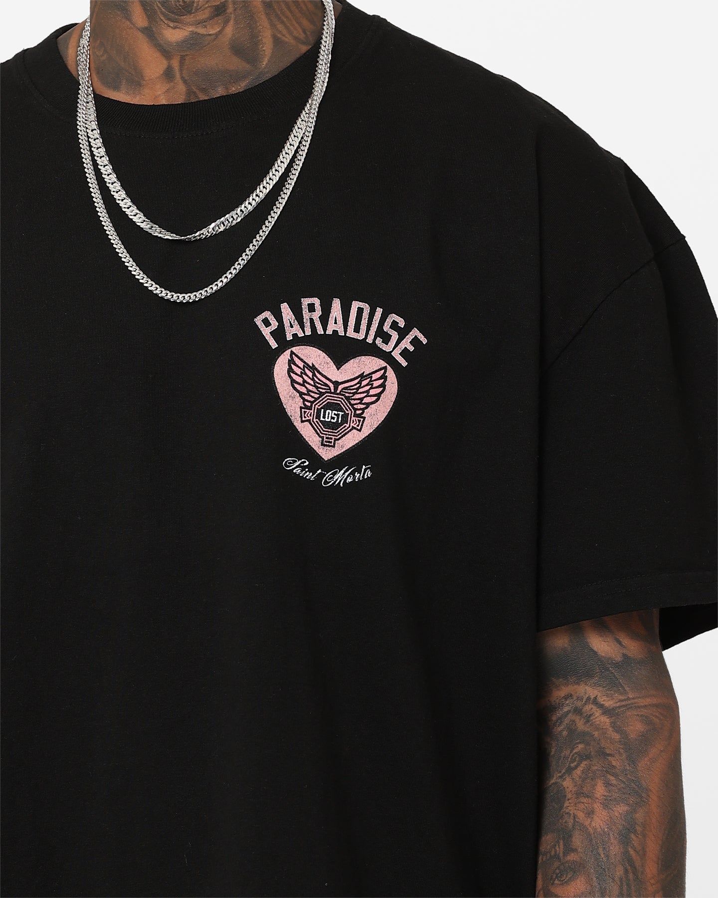 Saint Morta Paradise Lost Lafayette T-Shirt Black Wash sold by Culture Kings product image thumbnail 4