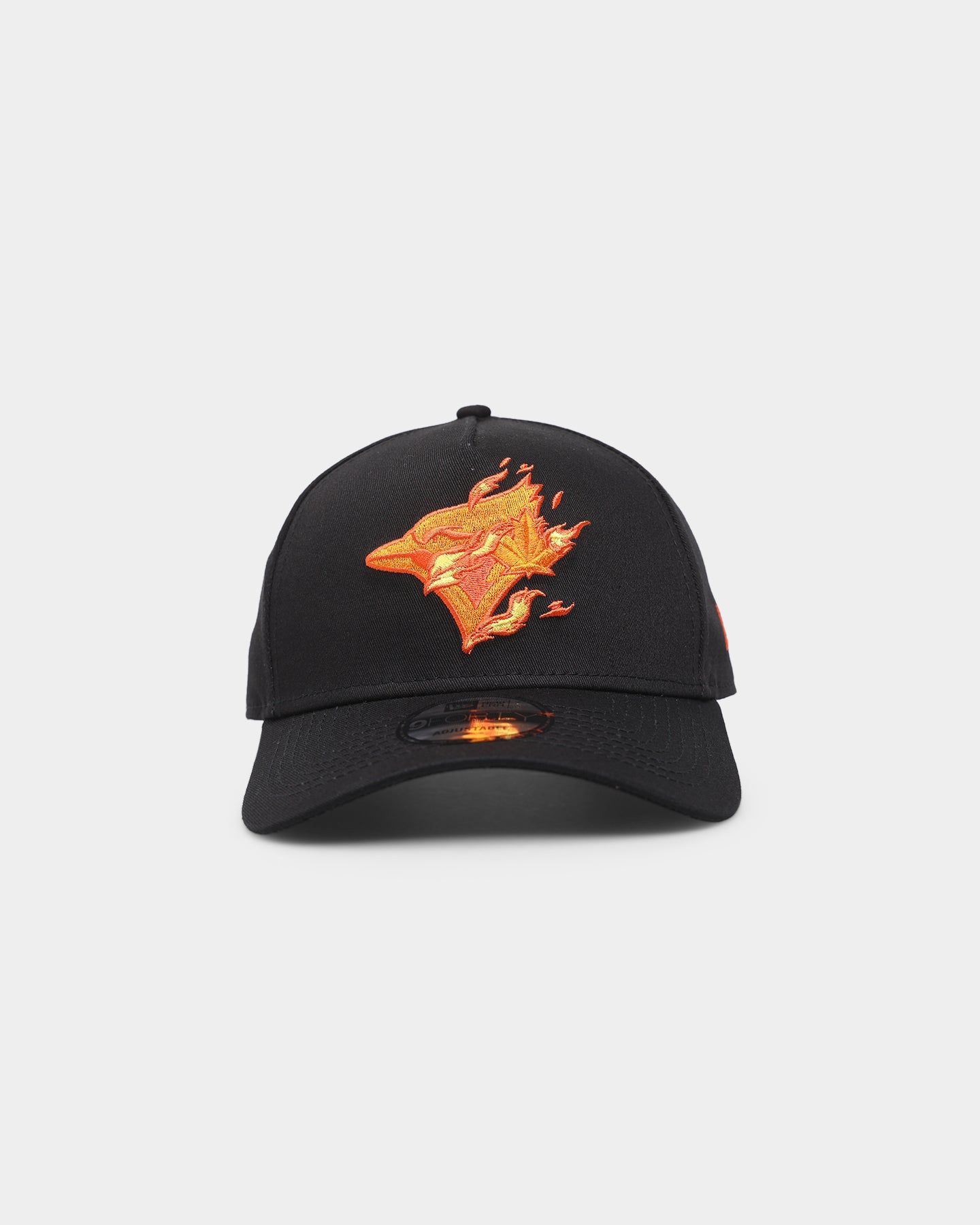 New Era Toronto Blue Jays 'Flamin' Hot' 9FORTY A-Frame Snapback Black/Flame sold by Culture Kings