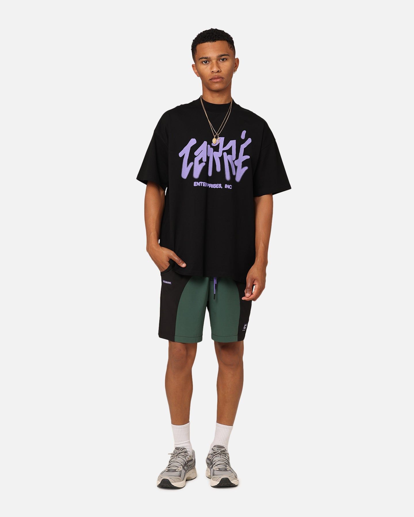 Carre Two Tone Shorts Black/Green sold by Culture Kings product image thumbnail 2