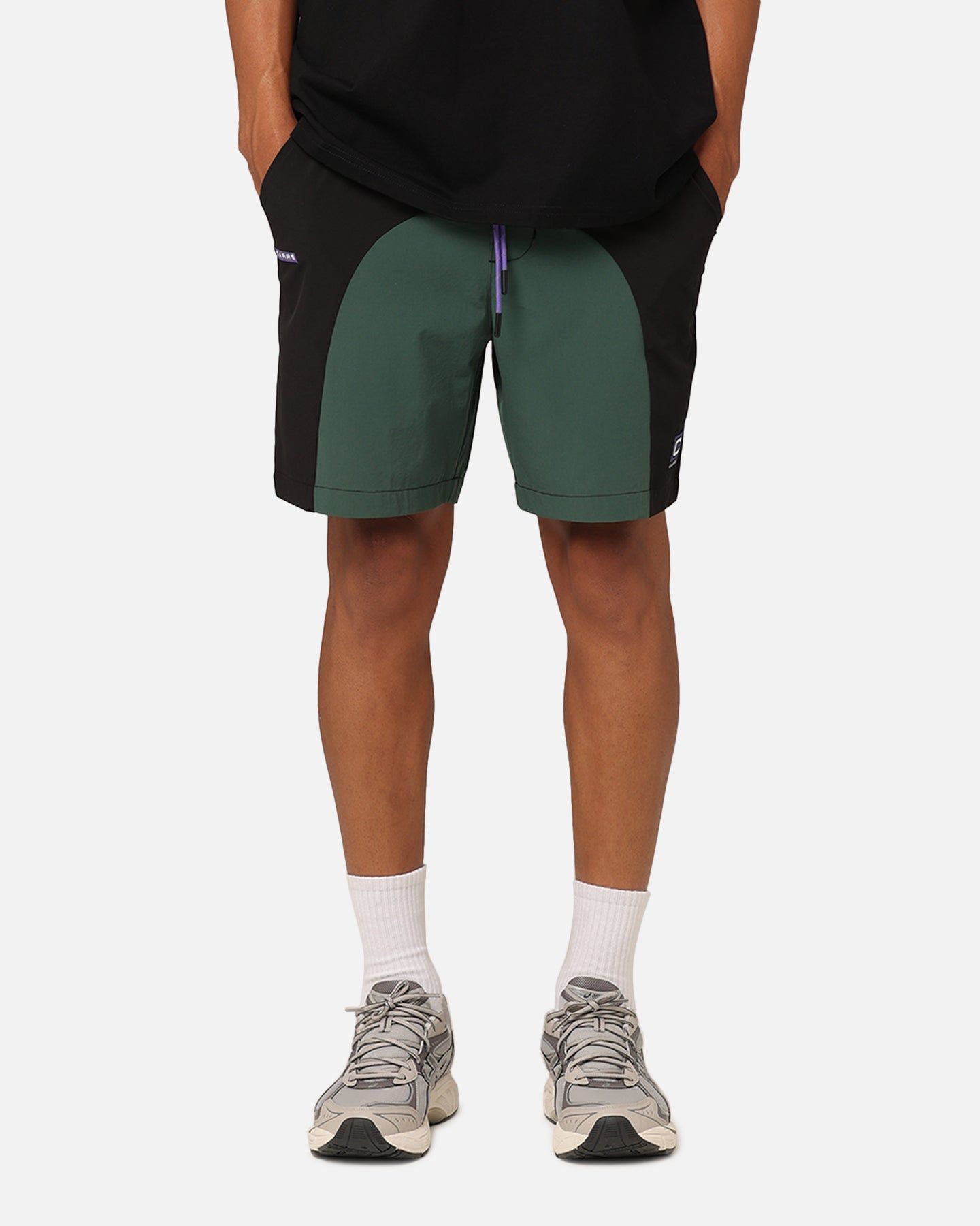 Carre Two Tone Shorts Black/Green sold by Culture Kings