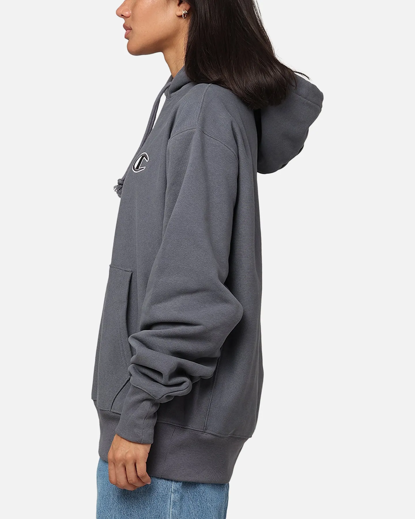 Champion Reverse Weave Big C Hoodie Medium Gray sold by Culture Kings product image thumbnail 4