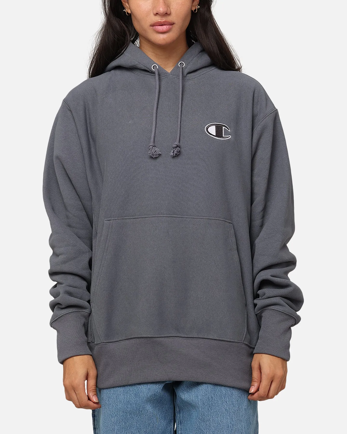 Champion Reverse Weave Big C Hoodie Medium Gray sold by Culture Kings