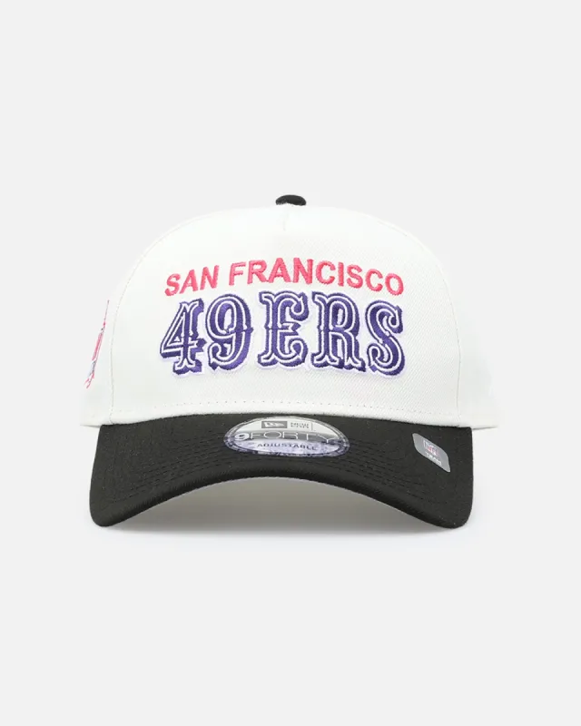 New Era San Francisco 49ers 'Neon Nights' 9FORTY Snapback Chrome/Black sold by Culture Kings