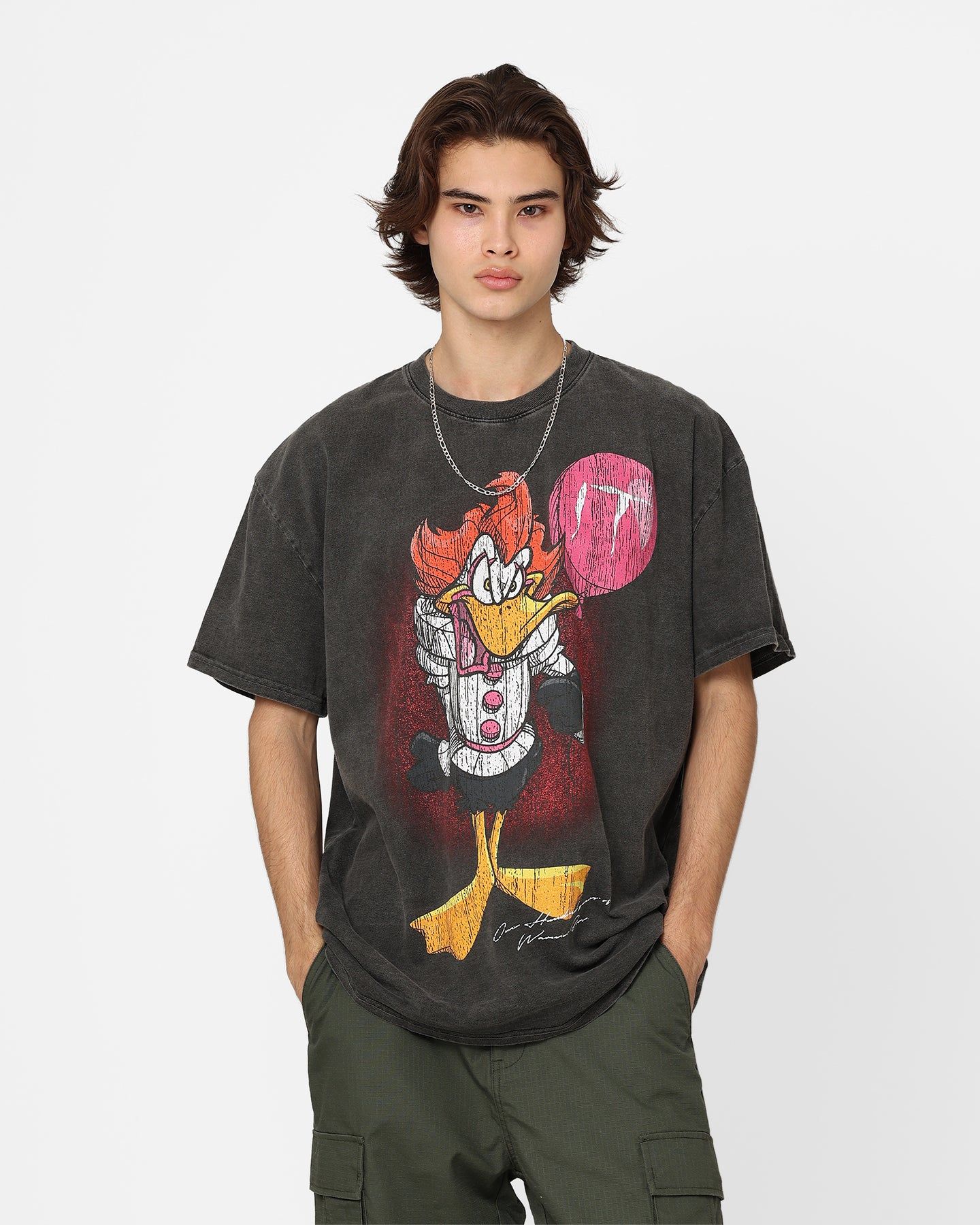 American Thrift X Warner Bros. Daffywise Heavyweight Vintage T-Shirt Black Wash sold by Culture Kings