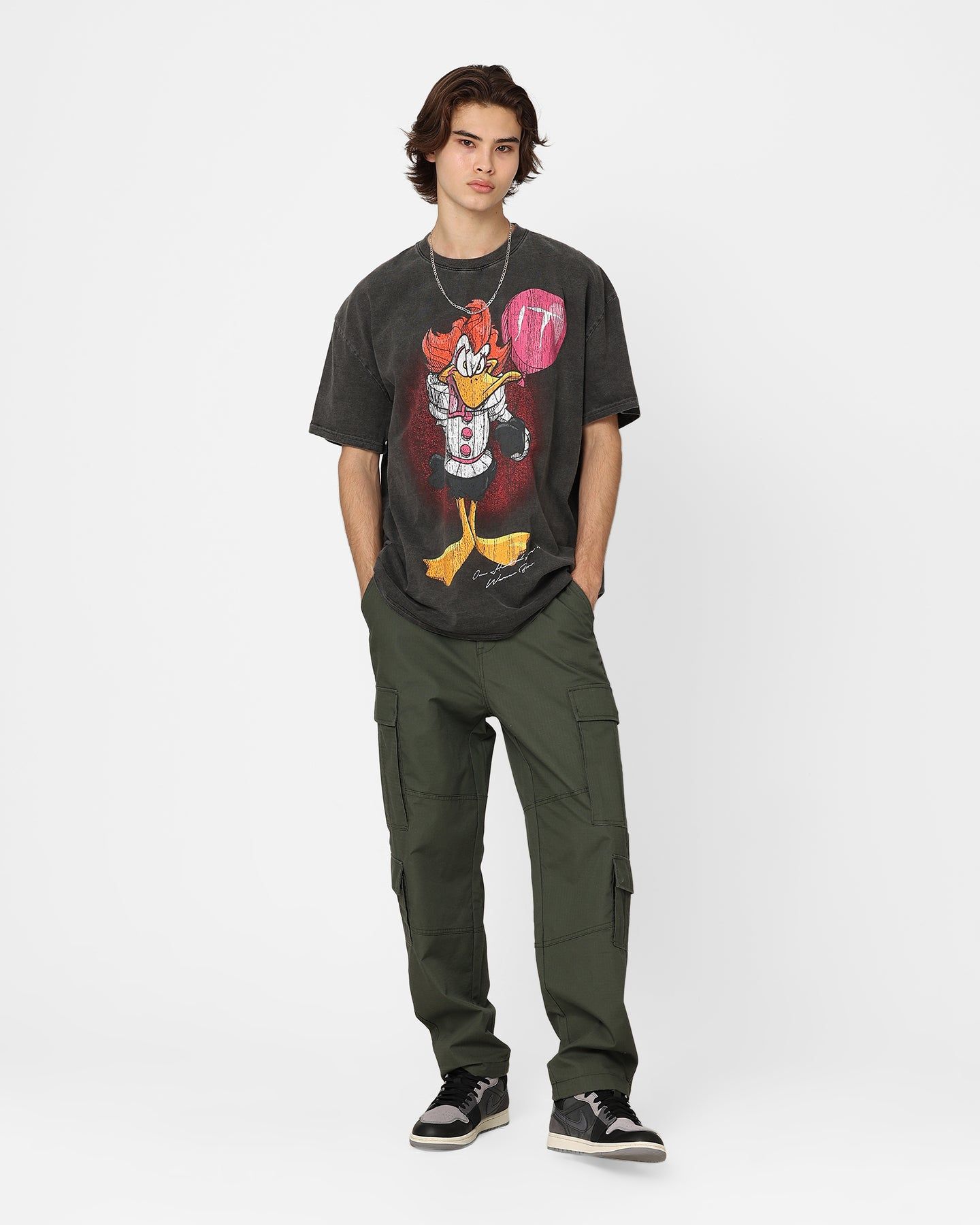 American Thrift X Warner Bros. Daffywise Heavyweight Vintage T-Shirt Black Wash sold by Culture Kings product image thumbnail 2