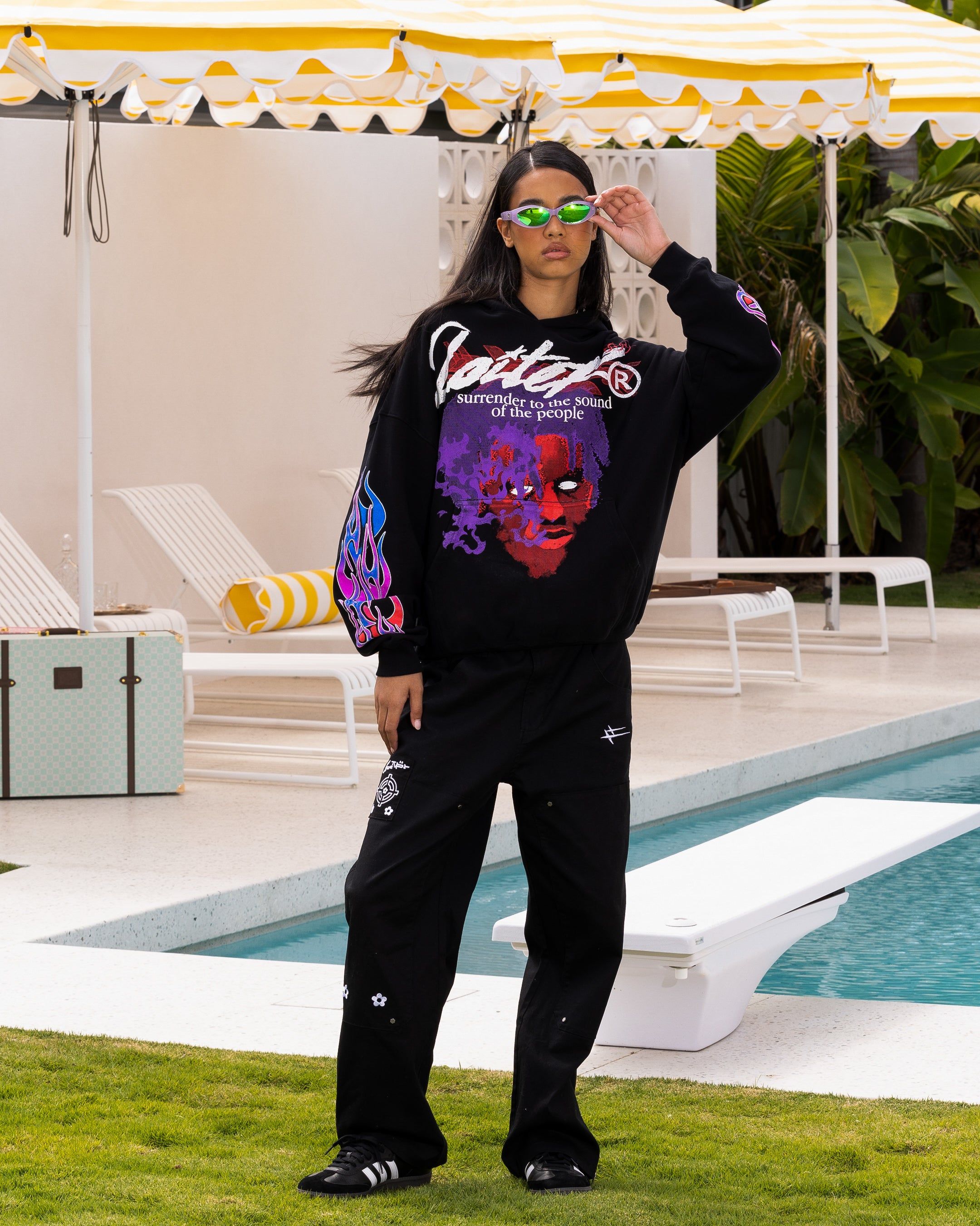 Loiter Live In Direct Vintage Hoodie Black sold by Culture Kings product image thumbnail 3