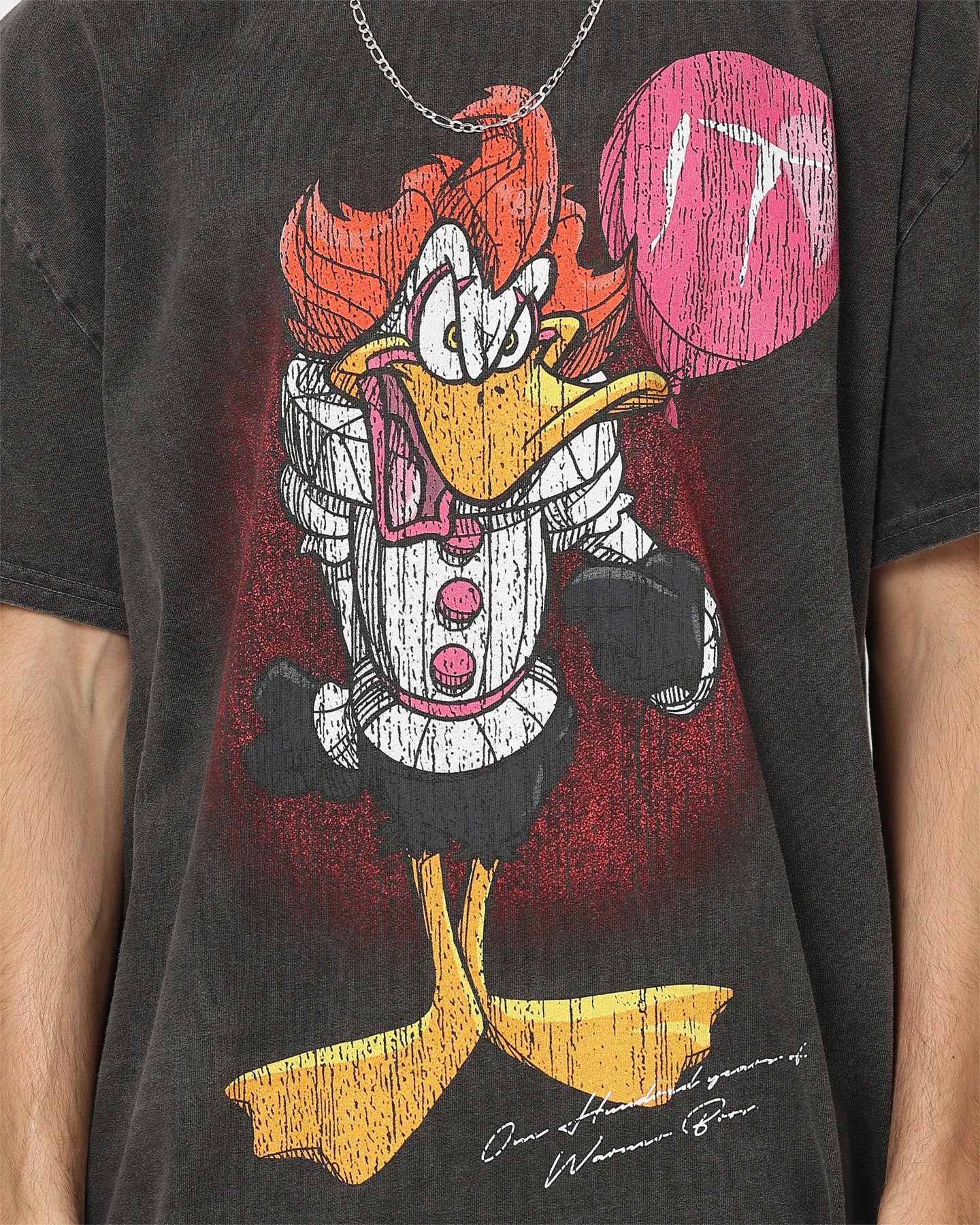 American Thrift X Warner Bros. Daffywise Heavyweight Vintage T-Shirt Black Wash sold by Culture Kings product image thumbnail 3