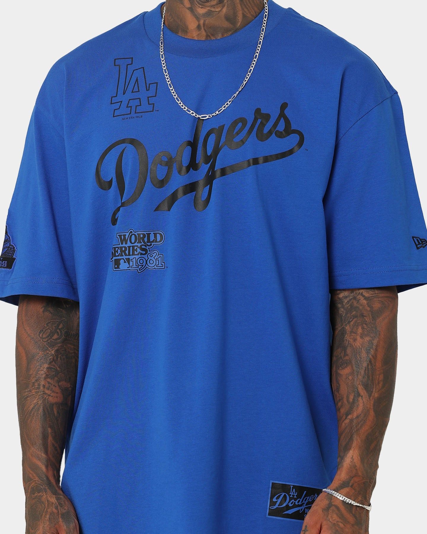 New Era Los Angeles Dodgers 'Tropical Punch Script Pack' Oversized T-Shirt Bright Royal sold by Culture Kings product image thumbnail 3