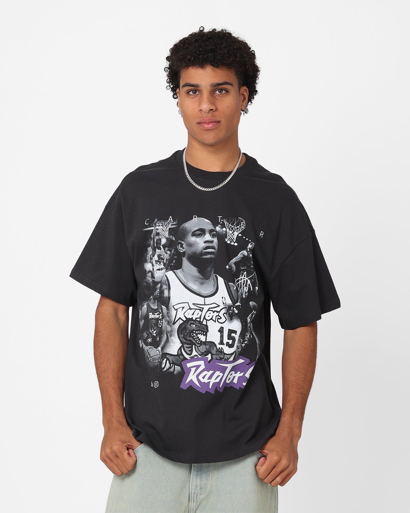 Mitchell & Ness Toronto Raptors Vince Carter Player Photo T-Shirt Faded Black sold by Culture Kings