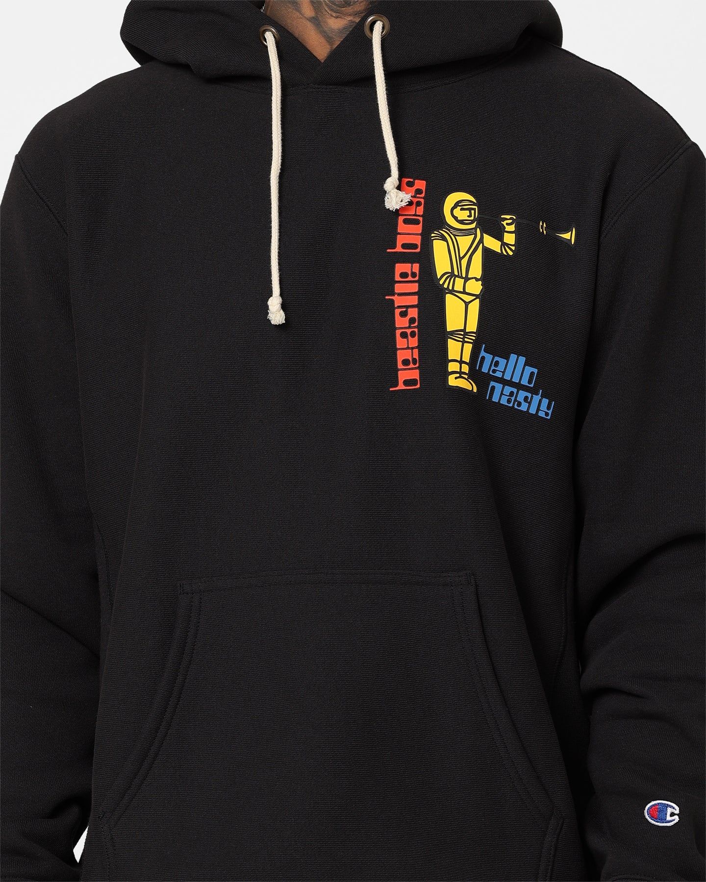 Champion X Beastie Boys Logo Hoodie Black sold by Culture Kings product image thumbnail 4