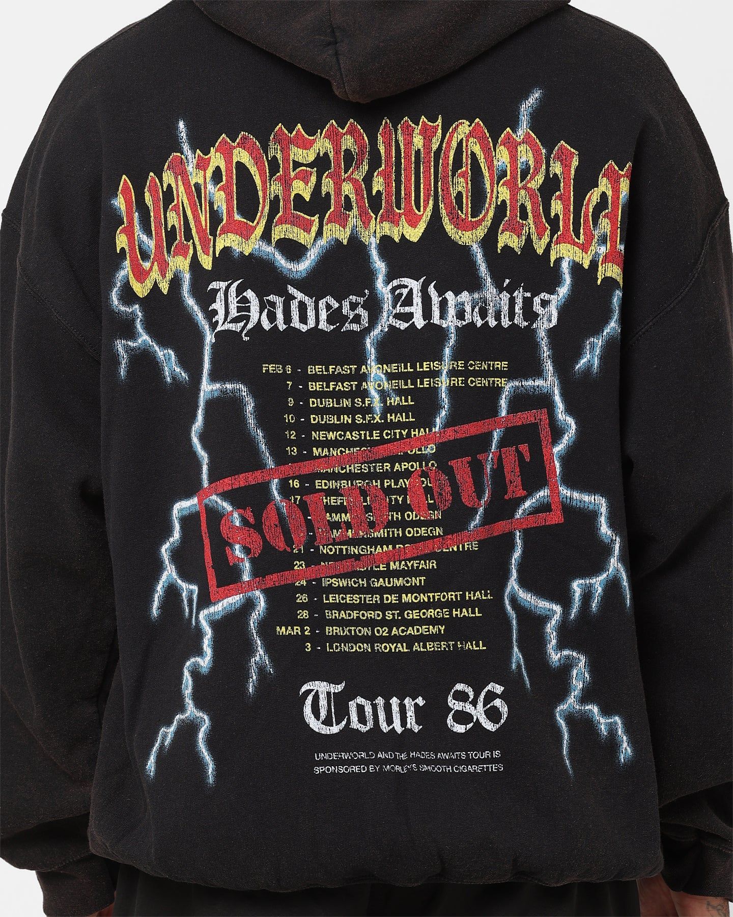 American Thrift Underworld Tour Hoodie Black Wash sold by Culture Kings product image thumbnail 5