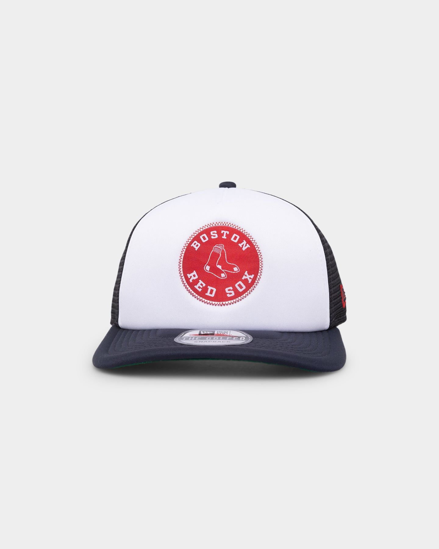 New Era Boston Red Sox Golfer Trucker Snapback White/Navy sold by Culture Kings