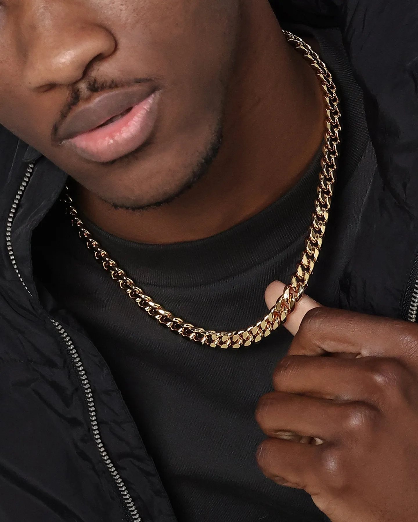 Saint Morta 10MM Cuban Chain Gold sold by Culture Kings