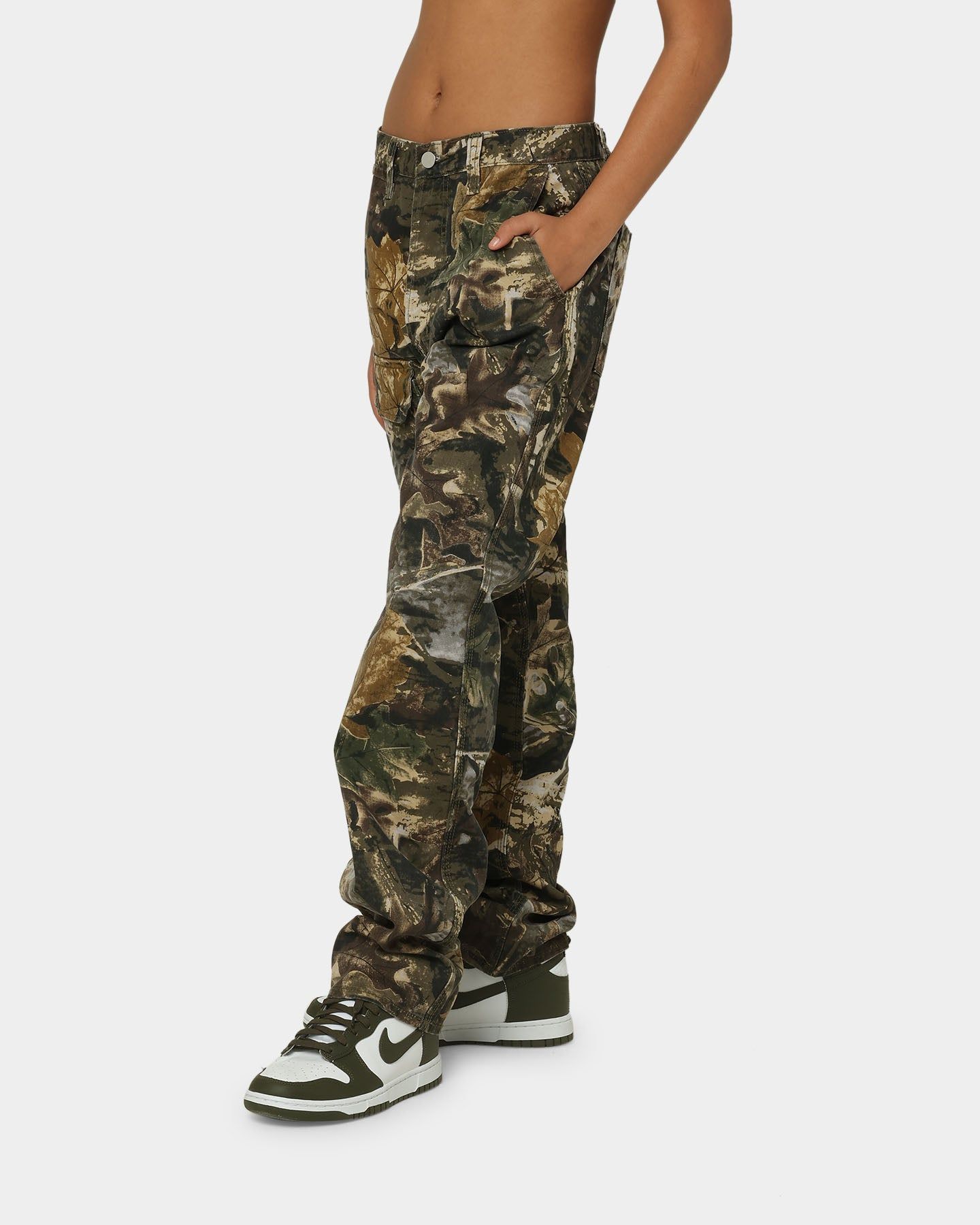 【COSYHARU】Military Camo Wide Denim MNML V266 Camo Baggy Denim Jeans Camo | Parallel