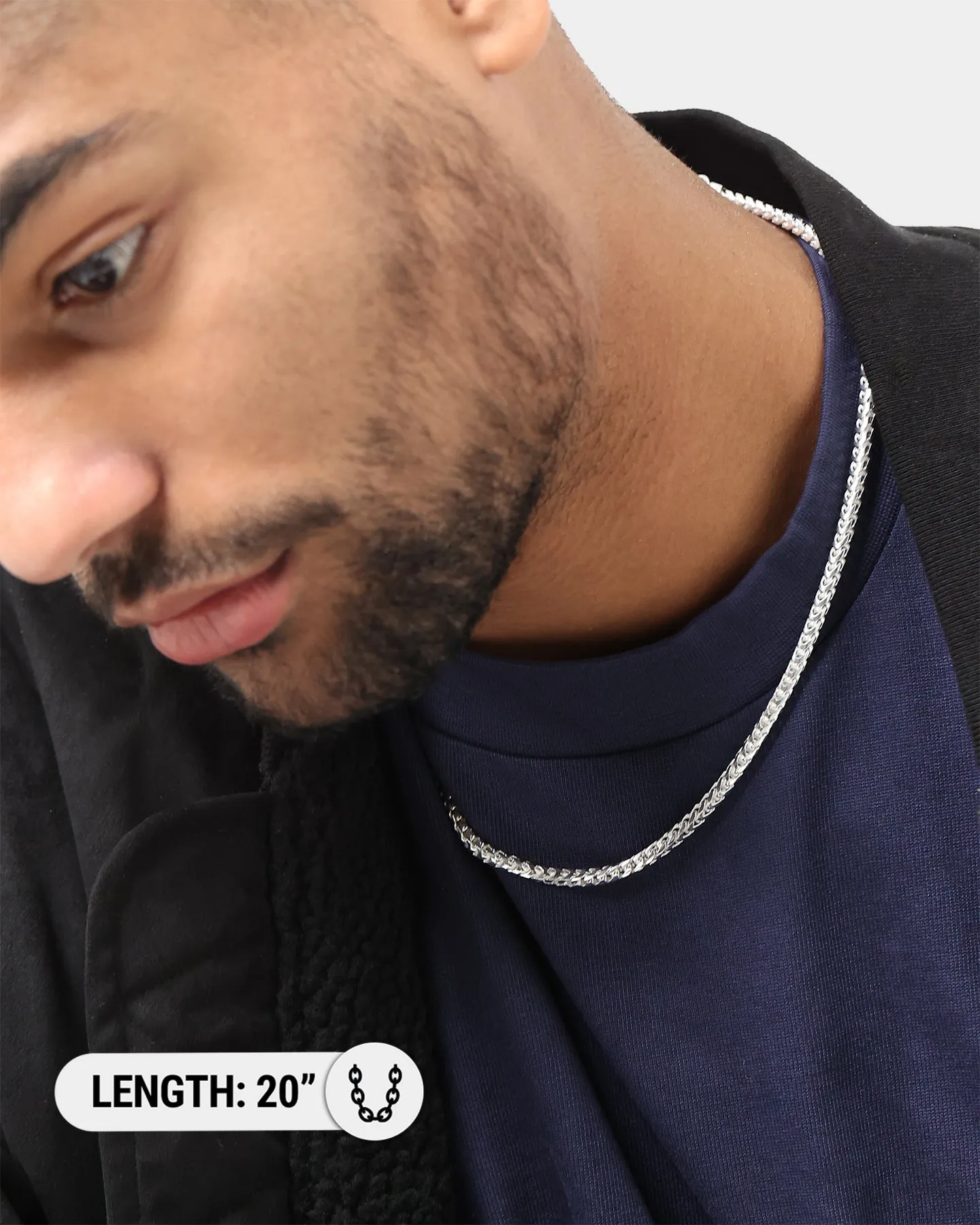 House Of Auric 3.7mm Franco Chain Sterling Silver sold by Culture Kings product image thumbnail 5