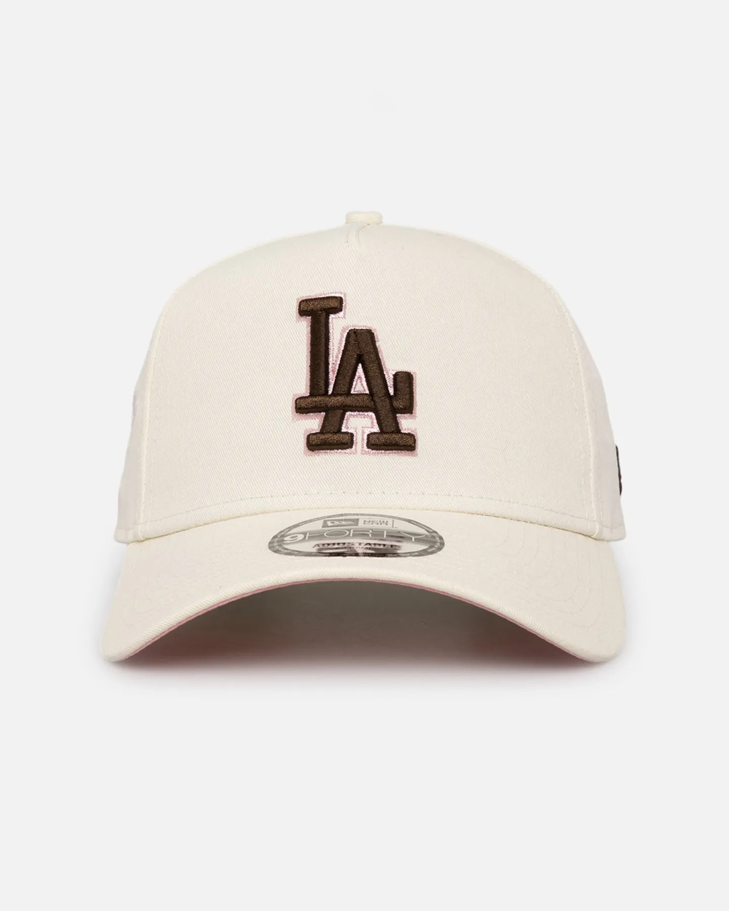 New Era Los Angeles Dodgers 'Neapolitan Chrome' 9FORTY A-Frame Snapback Chrome/Pink Met sold by Culture Kings