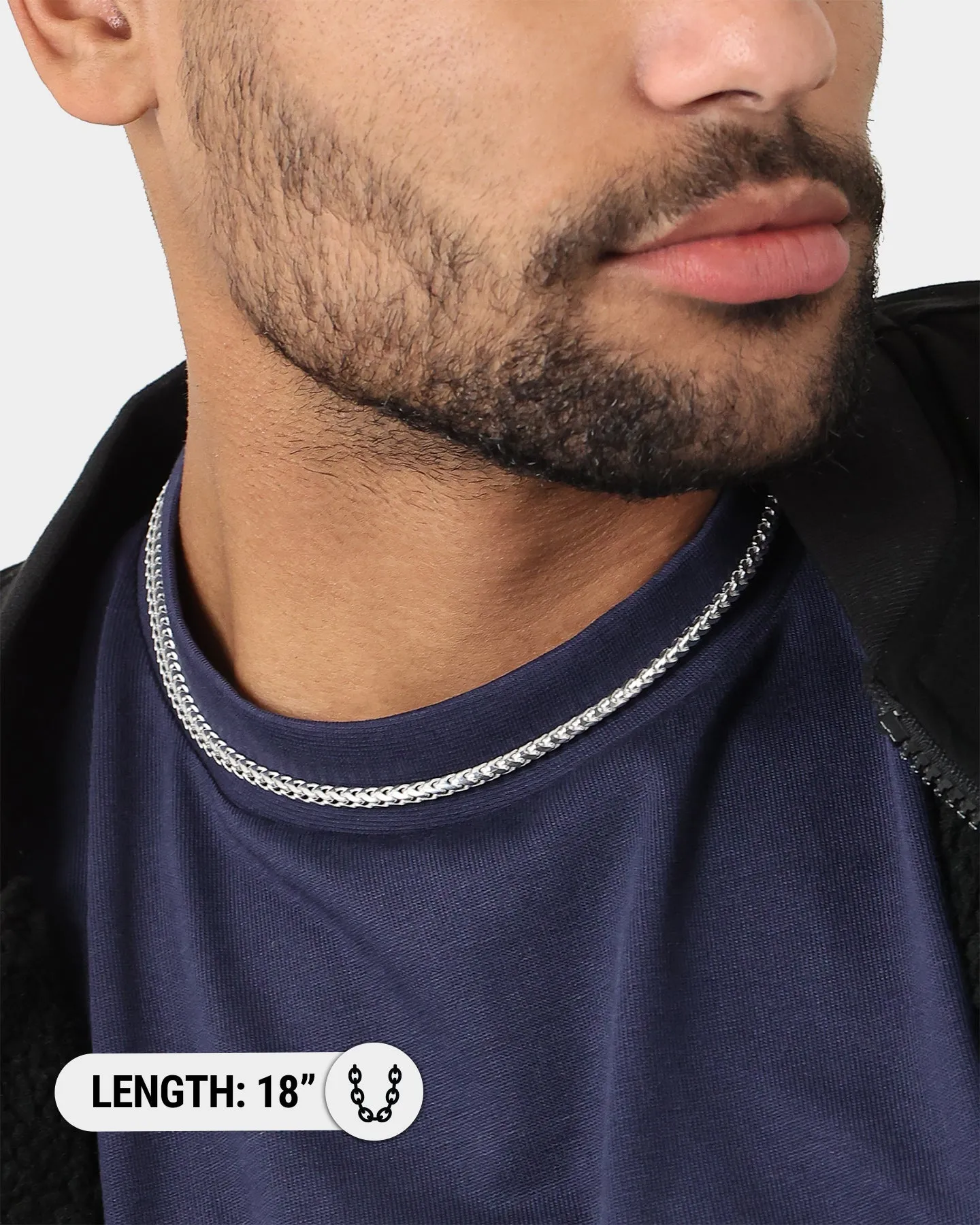 House Of Auric 3.7mm Franco Chain Sterling Silver sold by Culture Kings product image thumbnail 4