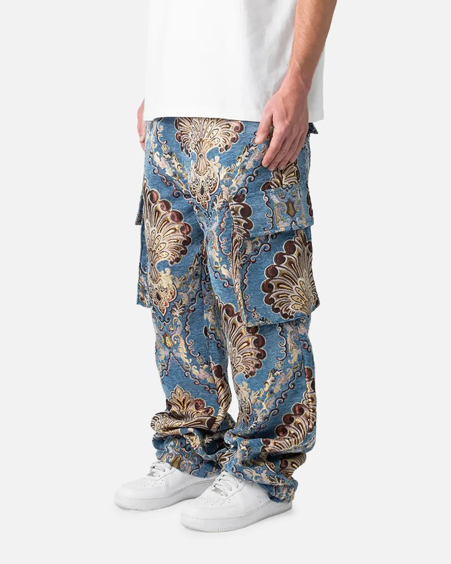 MNML Ultra Baggy Jacquard Floral Cargo Pants Multi Floral sold by Culture Kings product image thumbnail 2