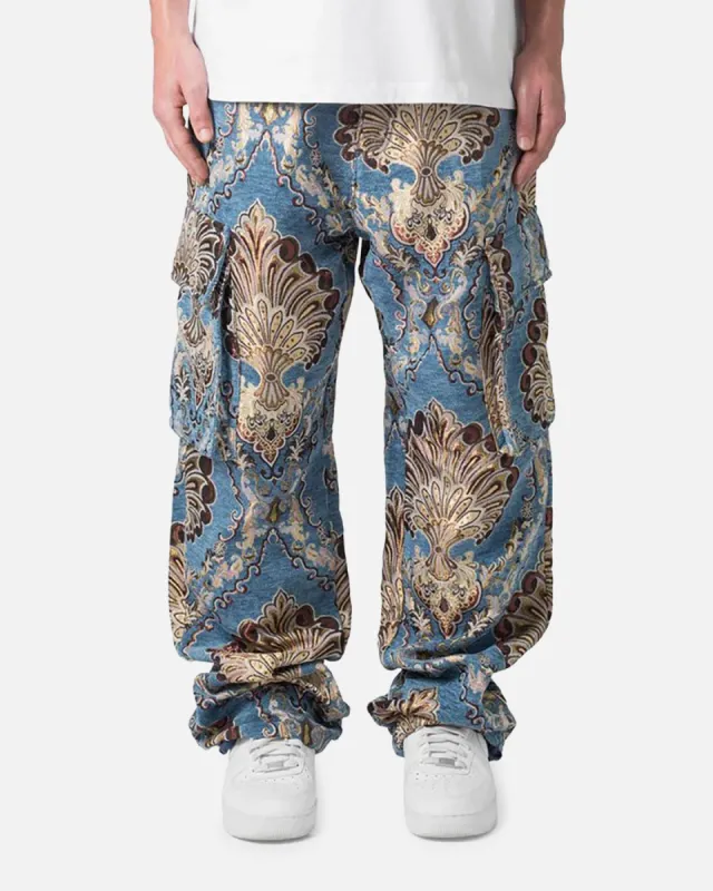 MNML Ultra Baggy Jacquard Floral Cargo Pants Multi Floral sold by Culture Kings