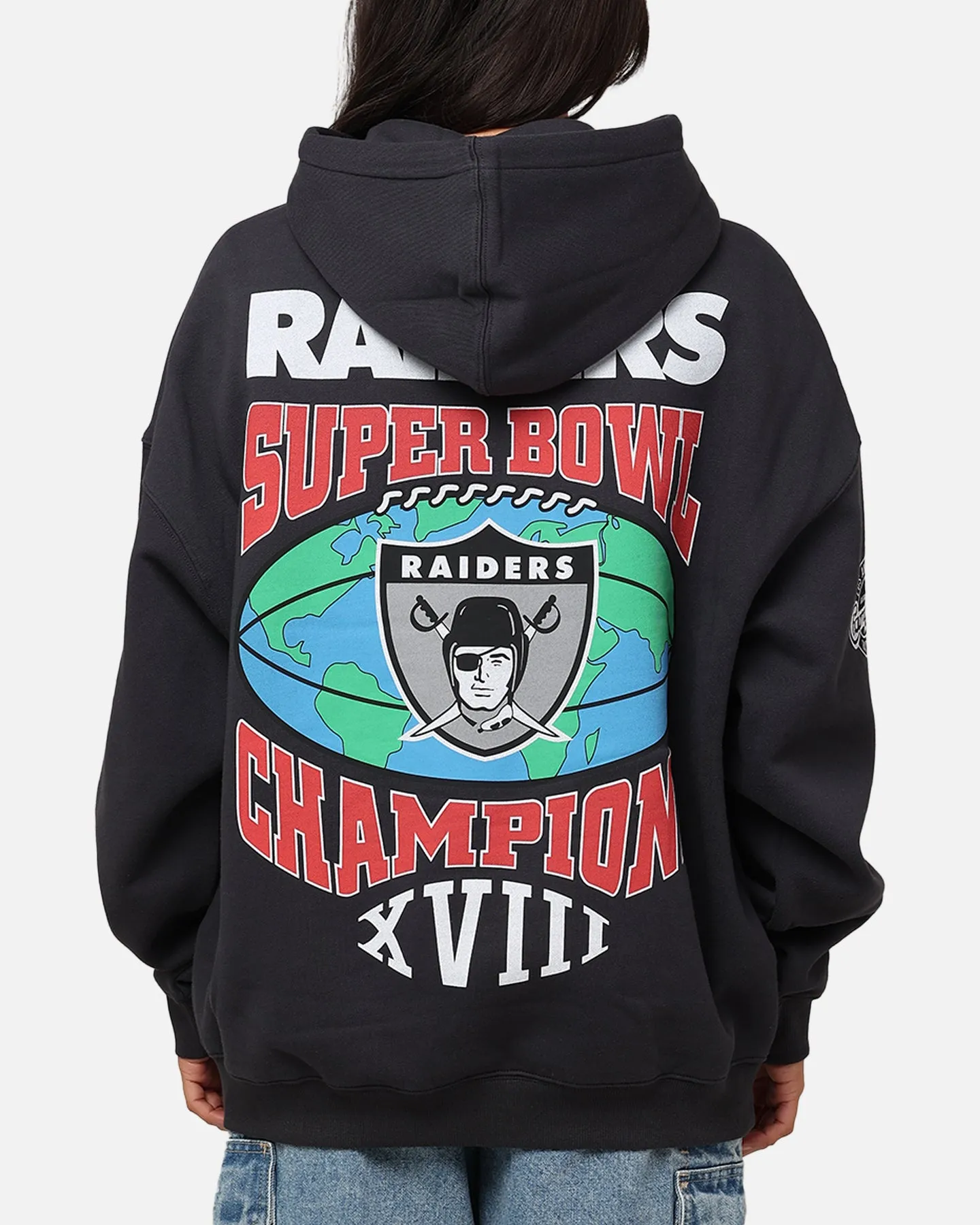 Mitchell & Ness Los Angeles Raiders Super Bowl World Hoodie Faded Black sold by Culture Kings