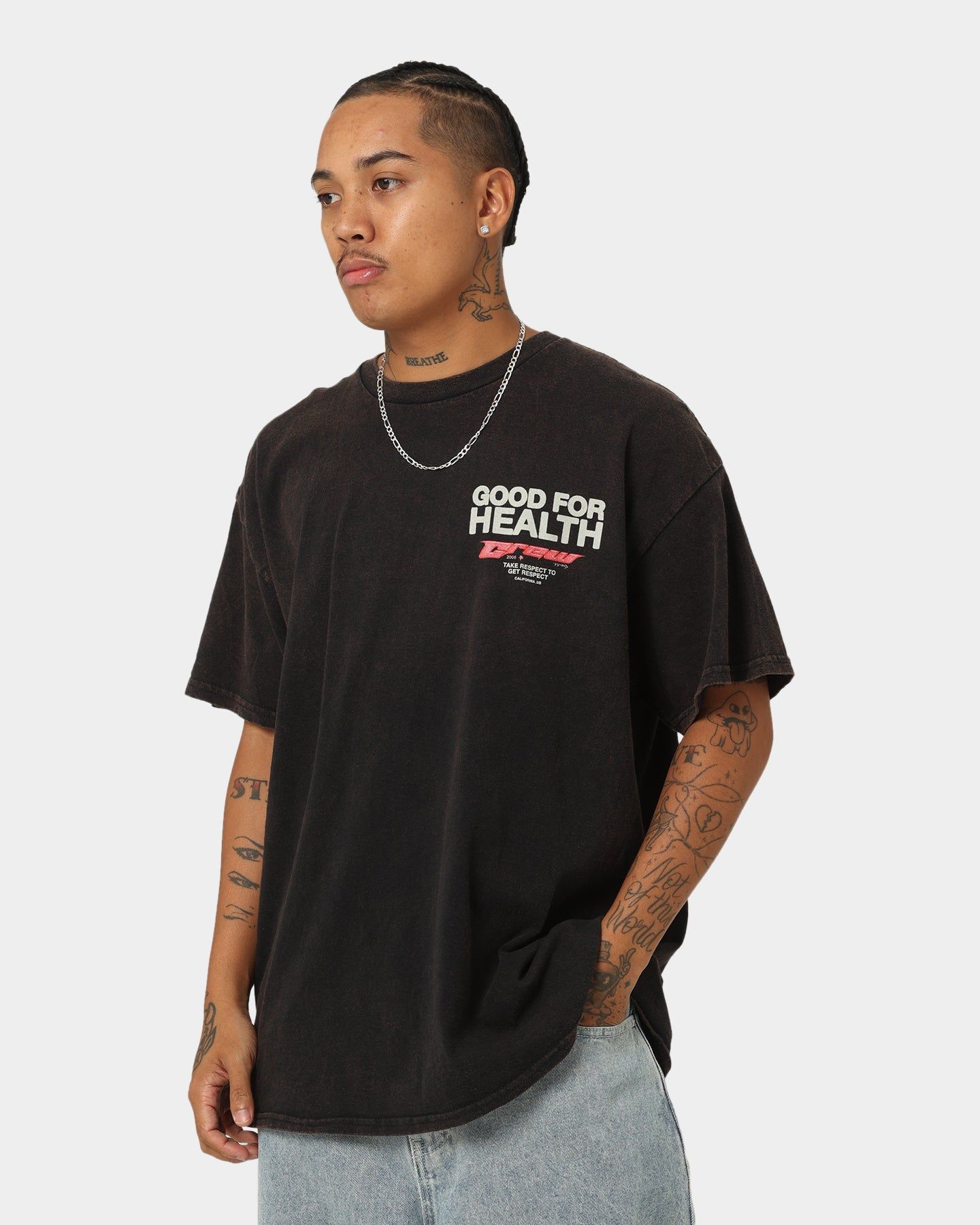 Goat Crew Good 4 Health Vintage T-Shirt Black Wash sold by Culture Kings product image thumbnail 2