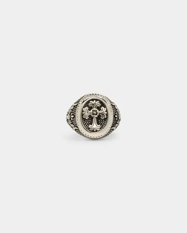 NXS Heirloom Cross Ring White Gold sold by Culture Kings