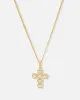 Saint Morta Iced Cushion Cross Pendant Iced Gold sold by Culture Kings