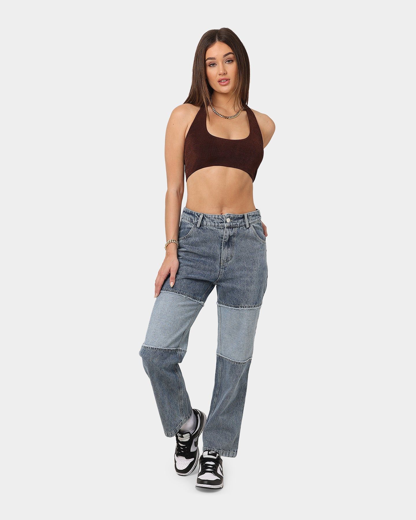 XXIII Women's Phoebe Halter Crop Brown sold by Culture Kings product image thumbnail 4