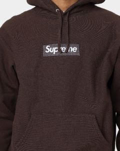 Supreme Box Logo Hooded Sweatshirt Brown sold by Culture Kings