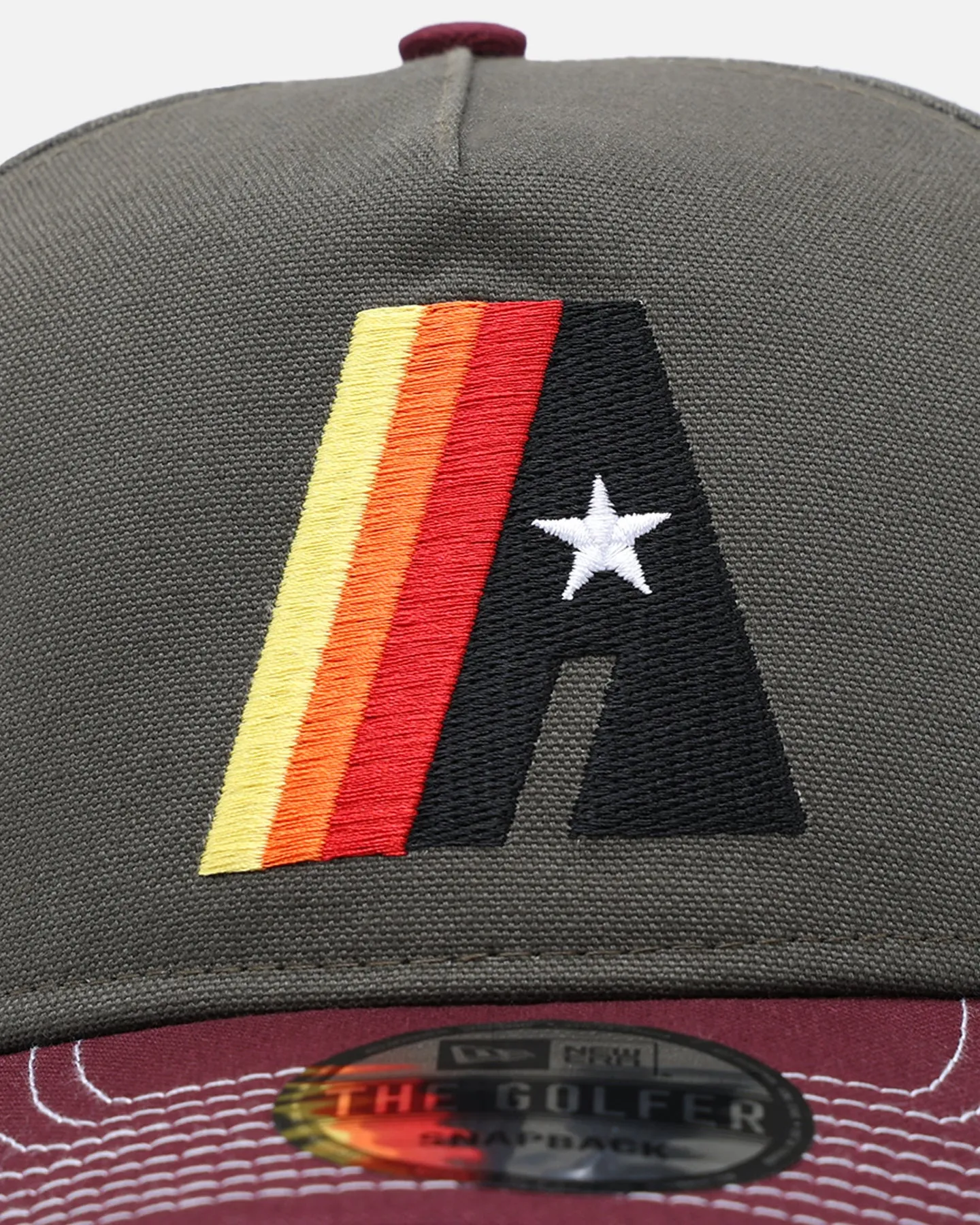 New Era Houston Astros 'Contrast Visor' Pre-Curved Golfer Snapback Moss/Maroon sold by Culture Kings product image thumbnail 5