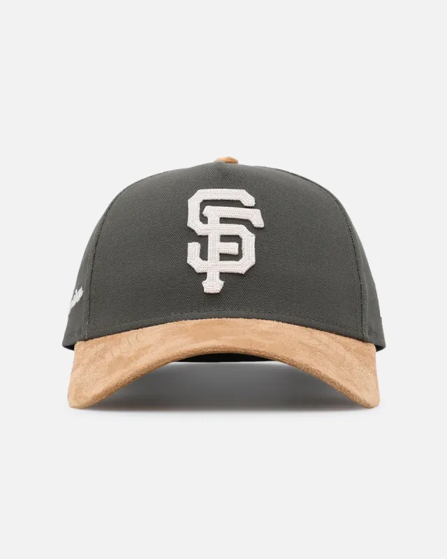 New Era San Francisco Giants 'Moss Canvas Wheat' 9FORTY A-Frame Snapback Moss Canvas/Ivory sold by Culture Kings