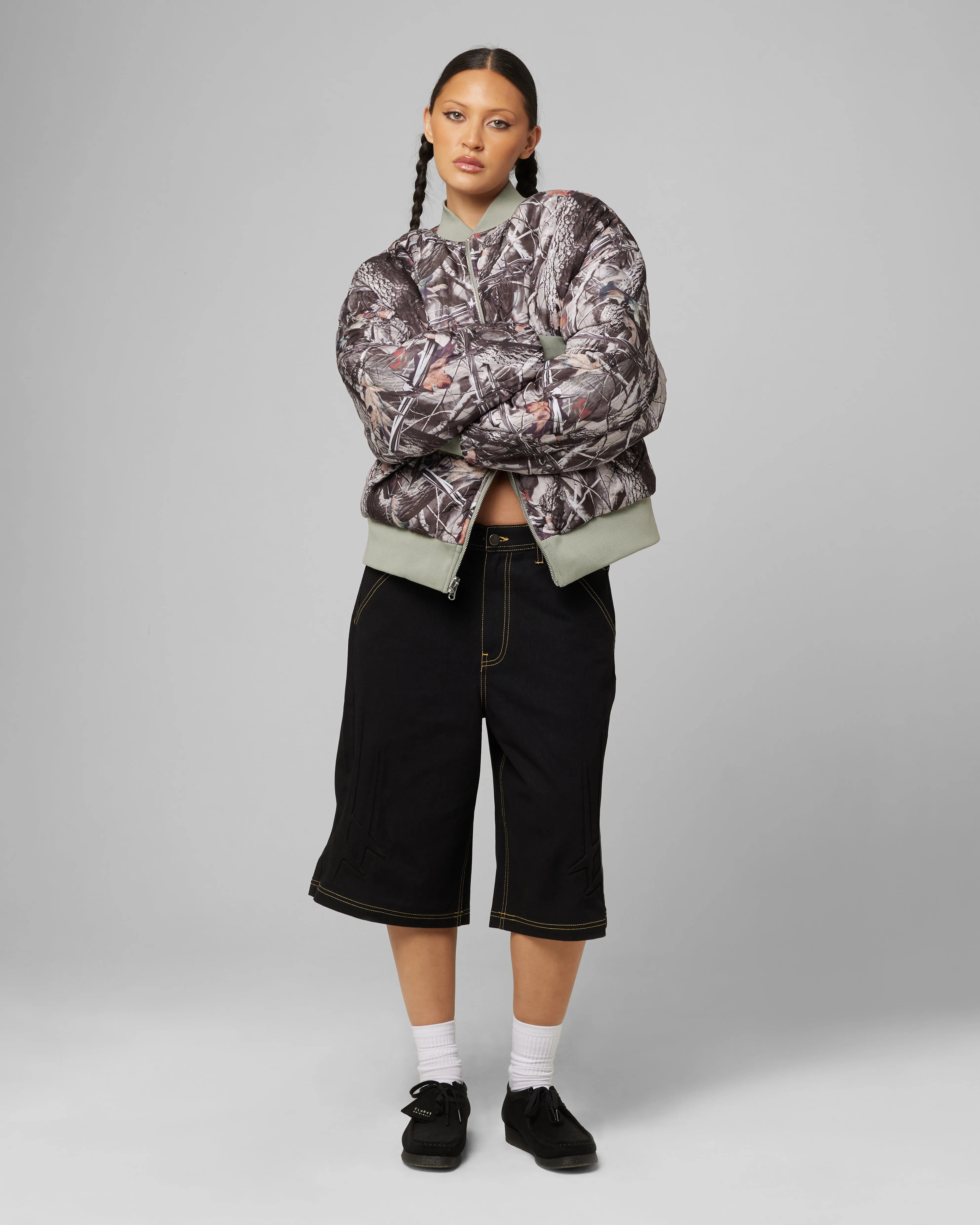 Loiter Kraven Reversible Bomber Jacket Green sold by Culture Kings product image thumbnail 2