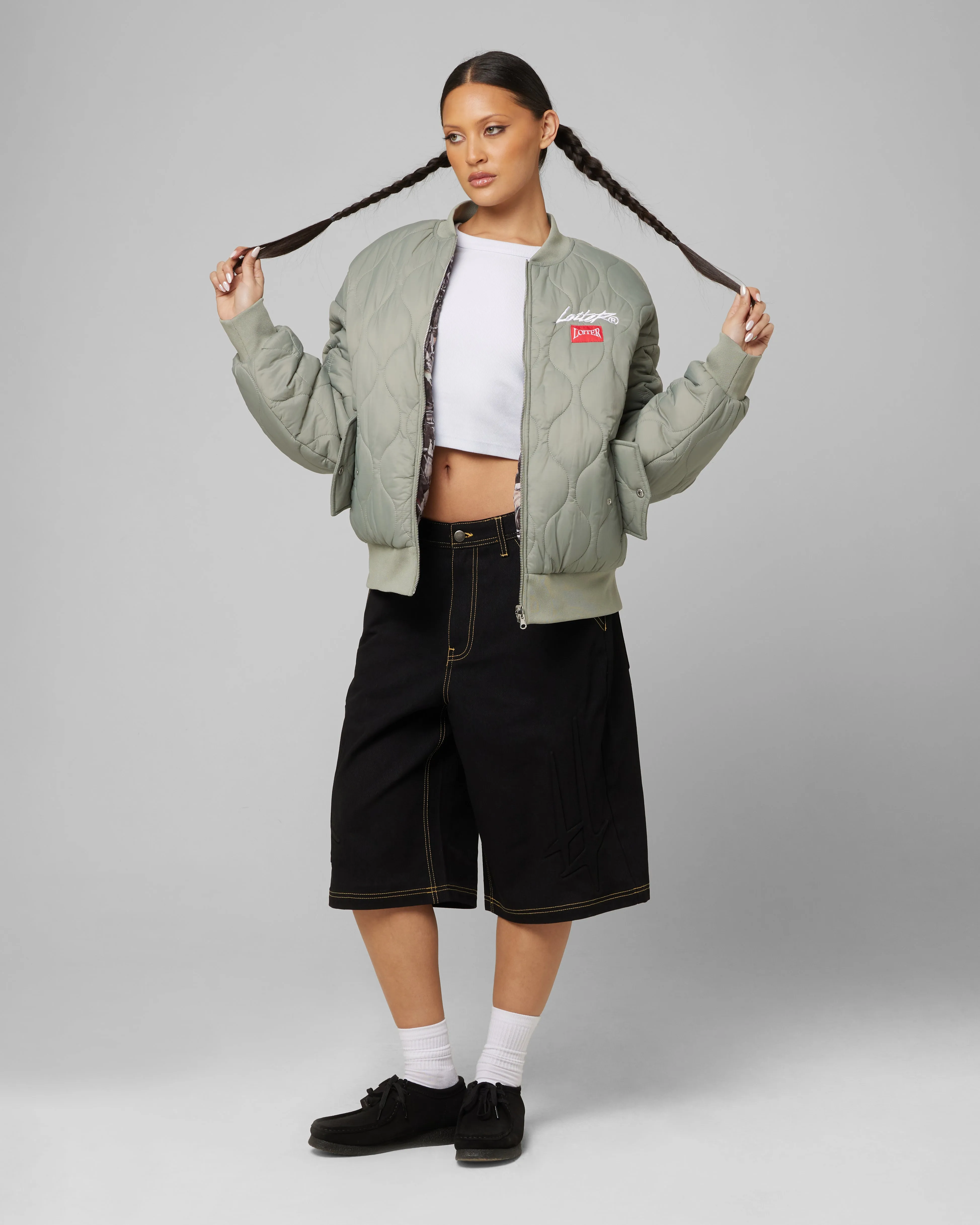 Loiter Kraven Reversible Bomber Jacket Green sold by Culture Kings