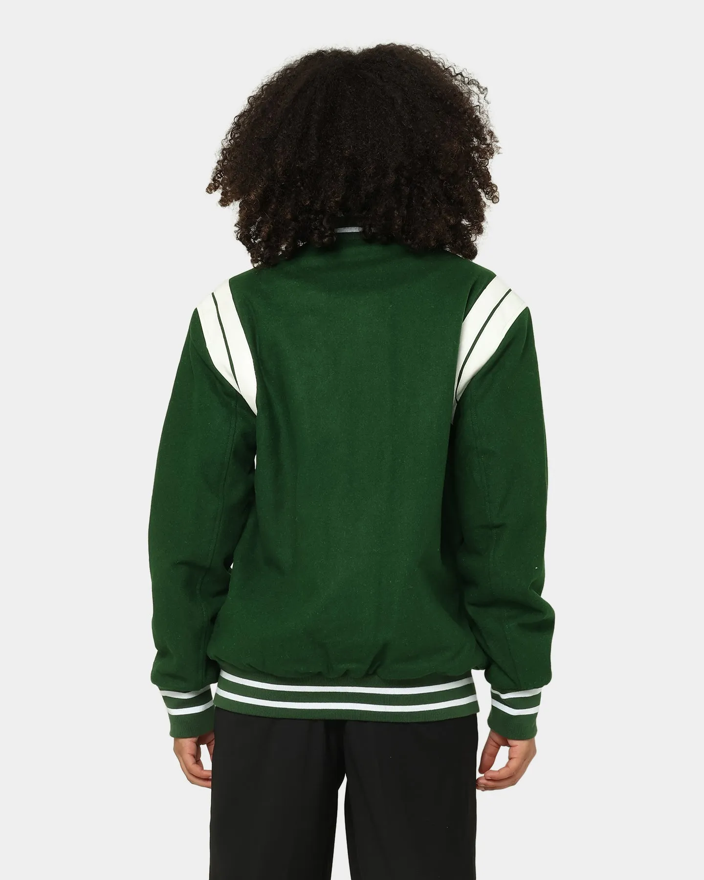 Saint Morta Alpha Varsity Jacket Green/White sold by Culture Kings product image thumbnail 4
