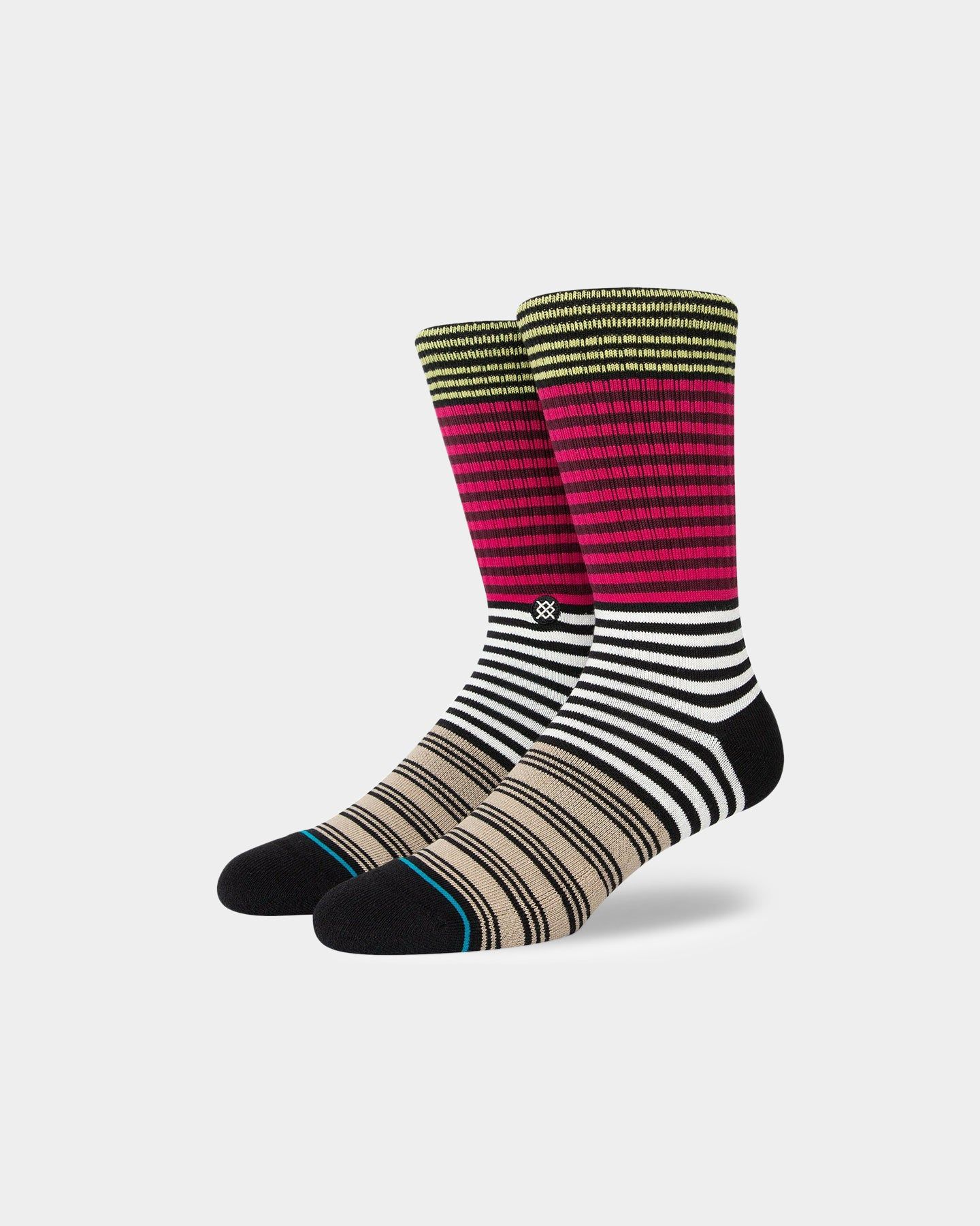 Stance Diatonic Socks Magenta sold by Culture Kings