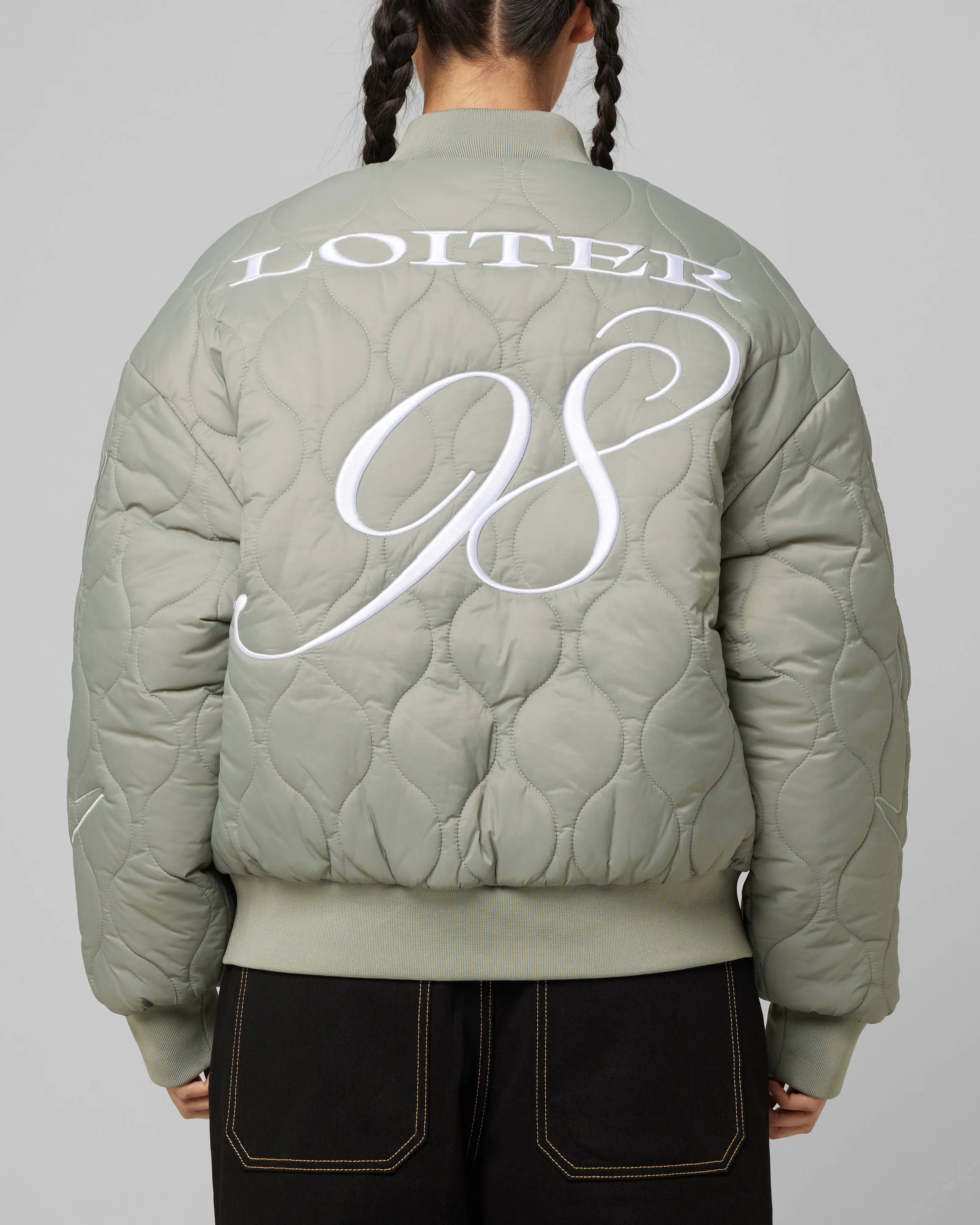 Loiter Kraven Reversible Bomber Jacket Green sold by Culture Kings product image thumbnail 3