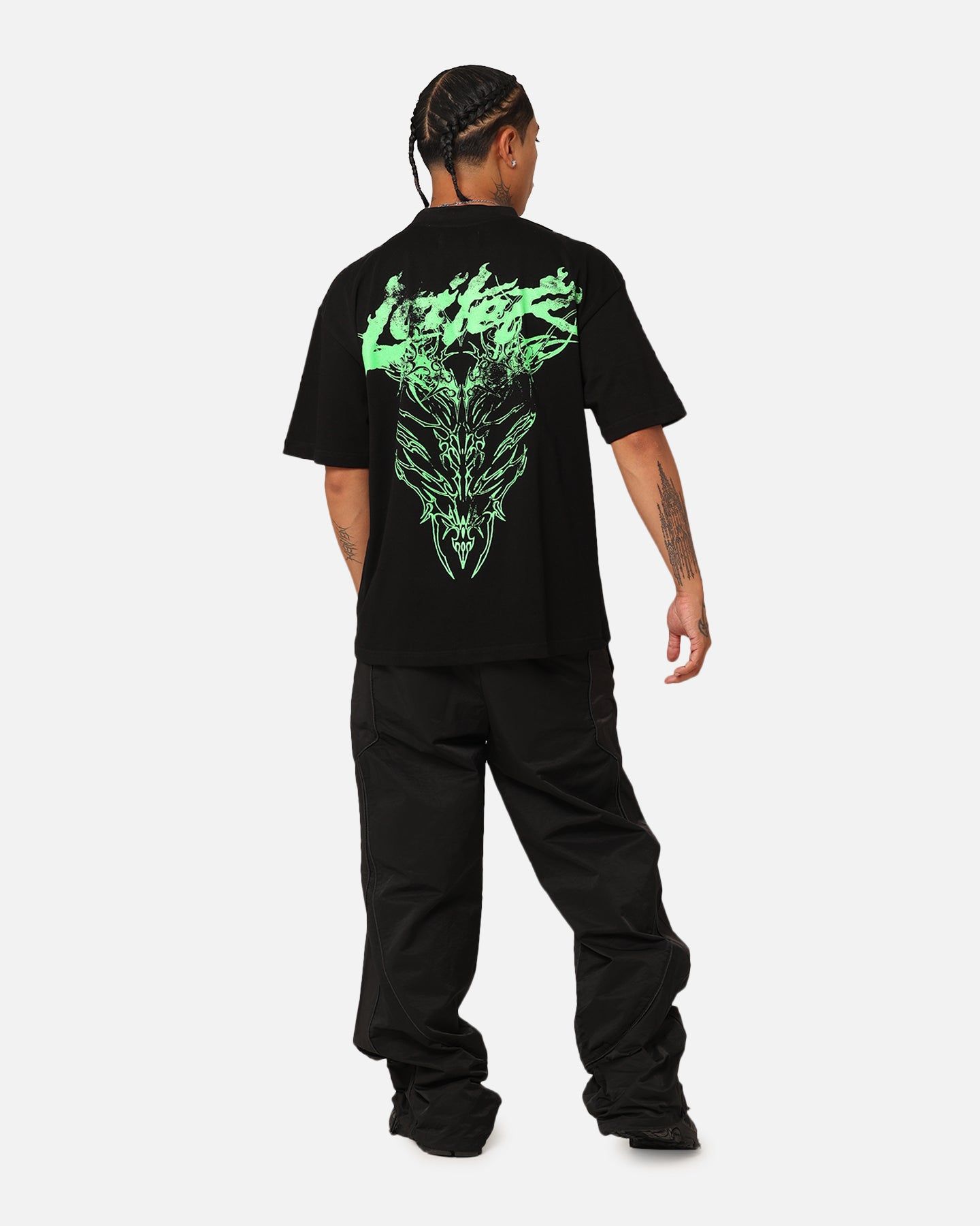 Loiter Lotus Oversized T-Shirt Black sold by Culture Kings product image thumbnail 3