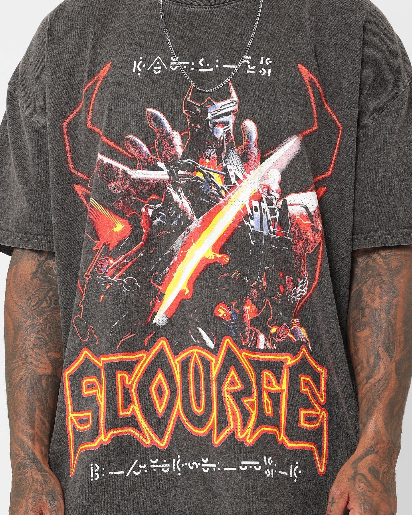 Goat Crew X Transformers Scourge Heavyweight Vintage T-Shirt Black Wash sold by Culture Kings product image thumbnail 4