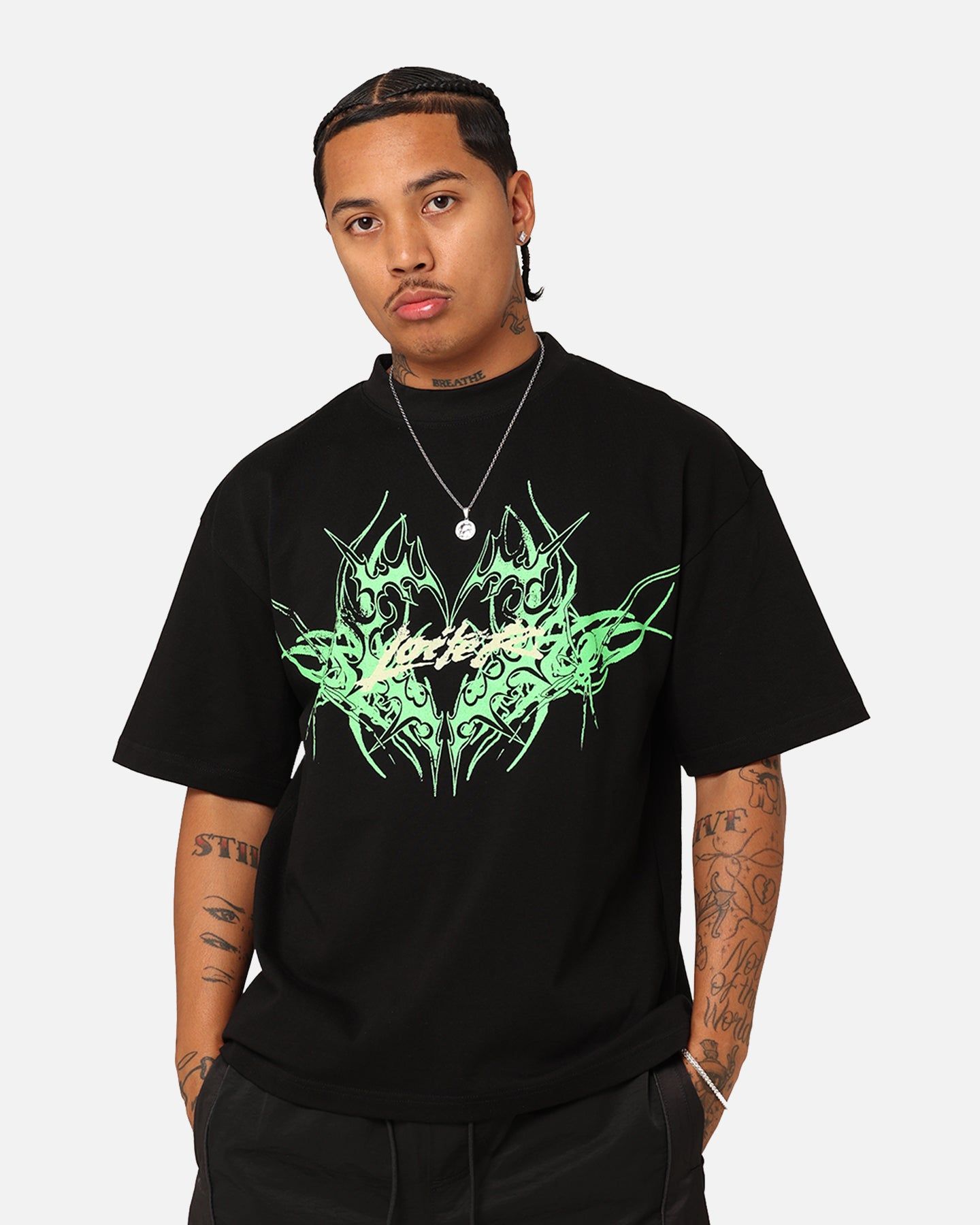 Loiter Lotus Oversized T-Shirt Black sold by Culture Kings product image thumbnail 2